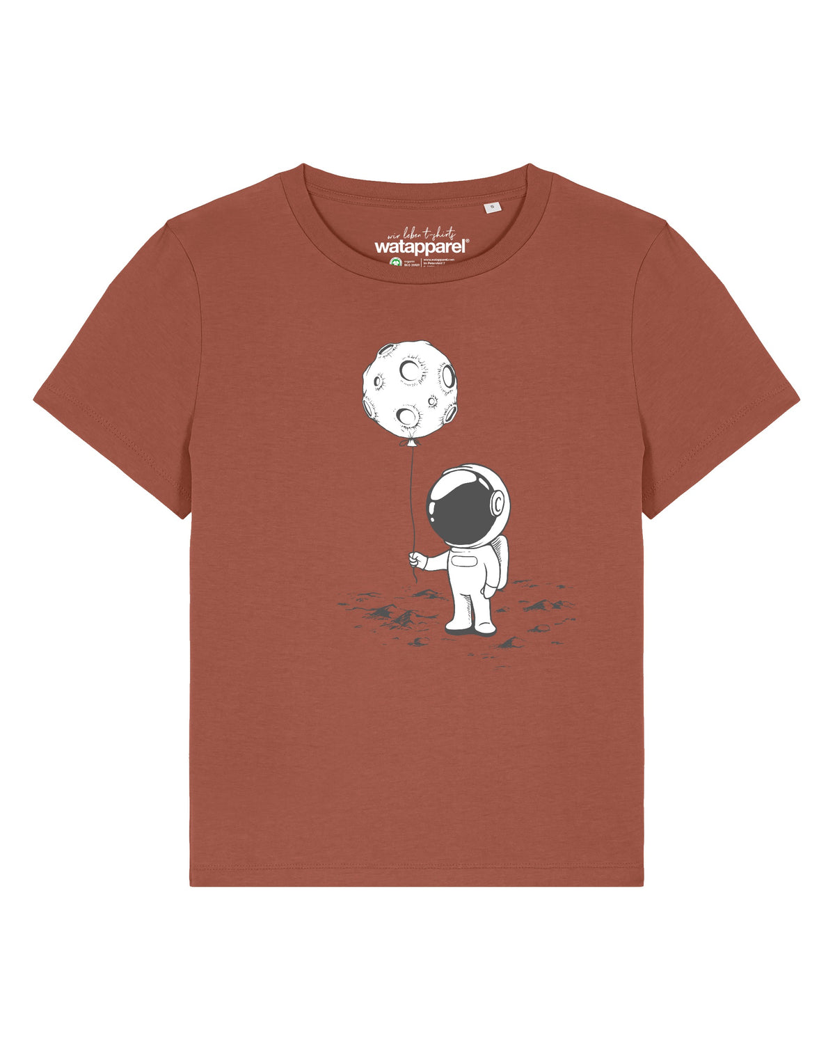 Kleiner Astronaut mit Luftballon | T-Shirt Frauen-front;C730