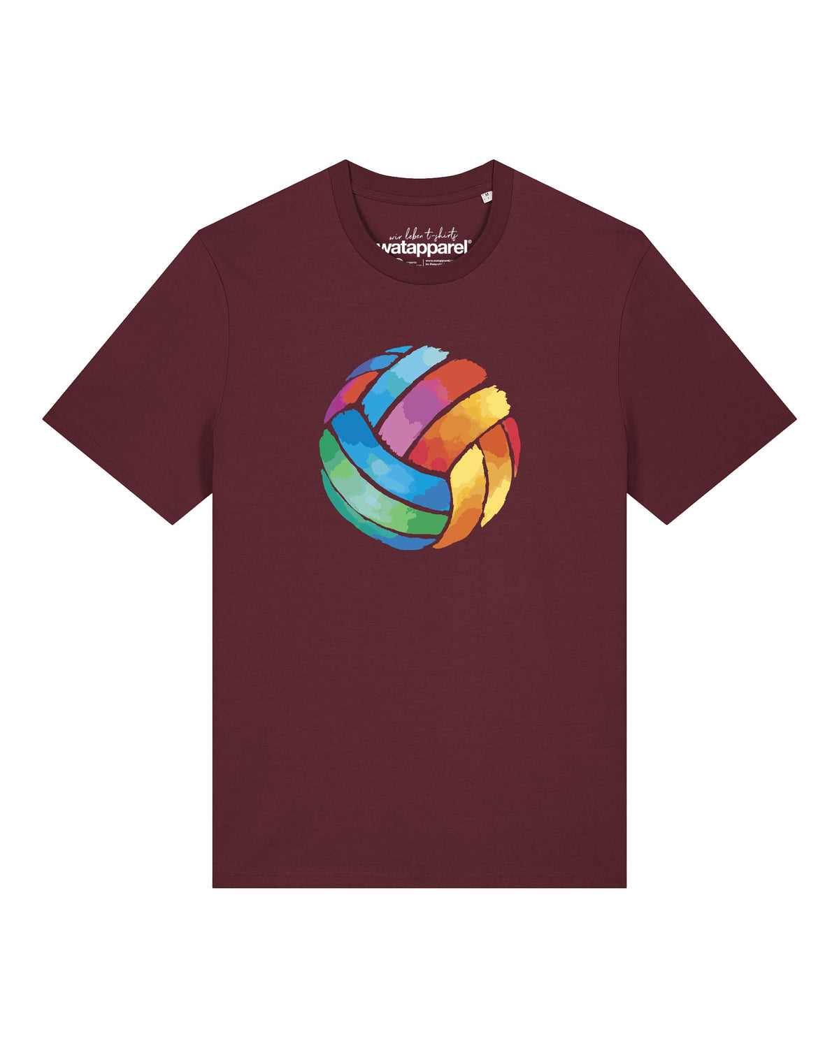 Volleyball in Watercolor | T-Shirt Unisex-front;C244