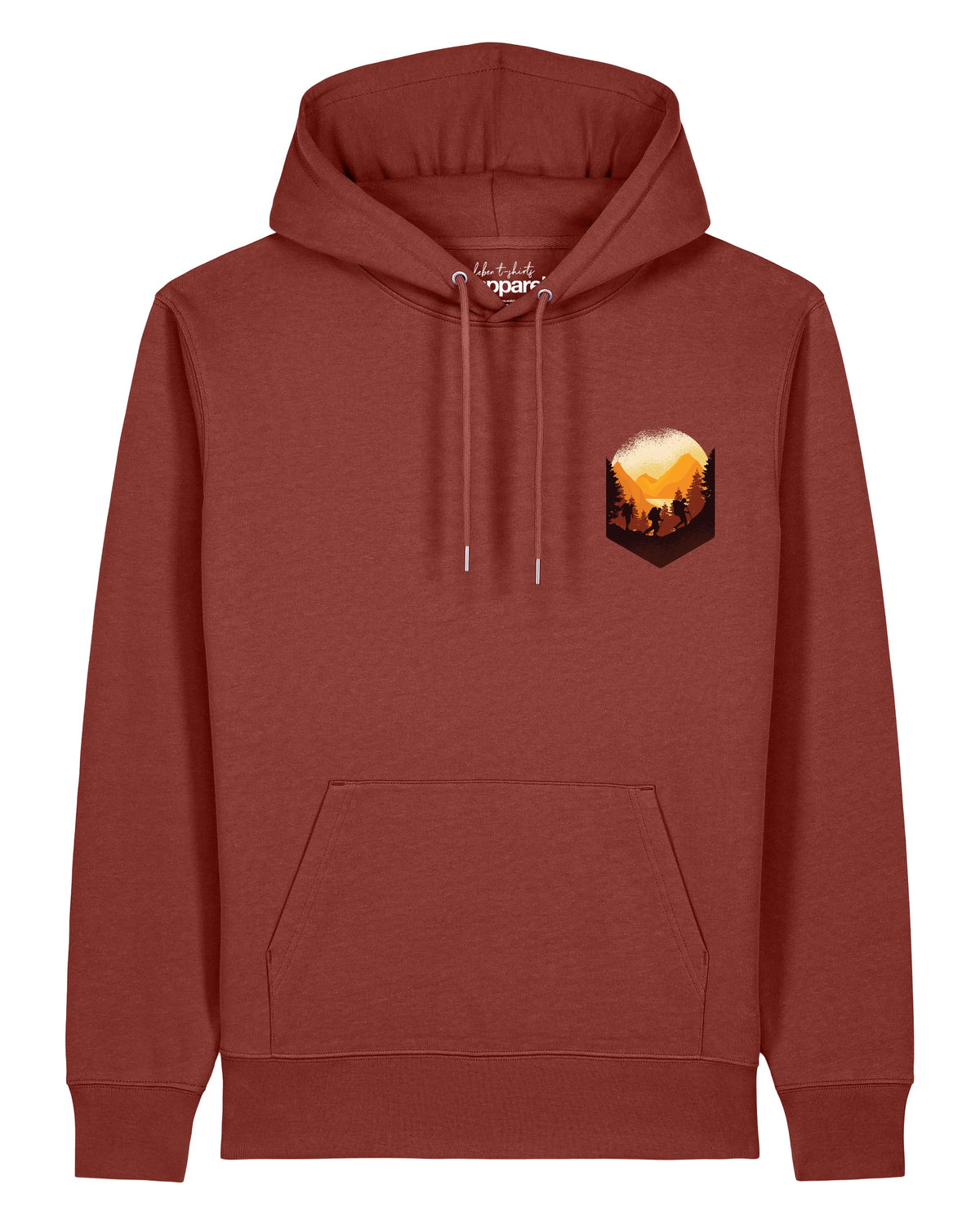 Hiking in the mountains | Hoodie Unisex-front;C150