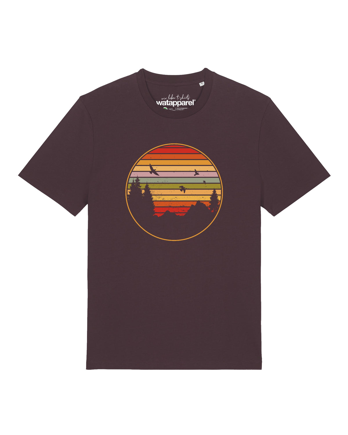 Sunset Berge & Tannen | T-Shirt Unisex-front;C116