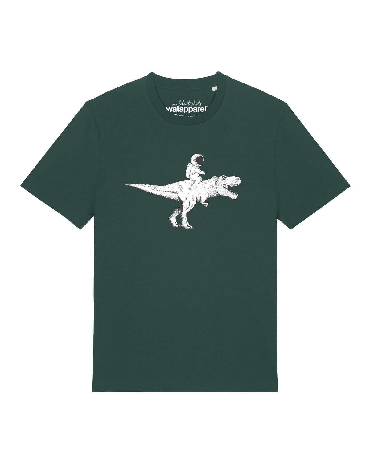 Astronaut on T-Rex | T-Shirt Unisex-front;C036