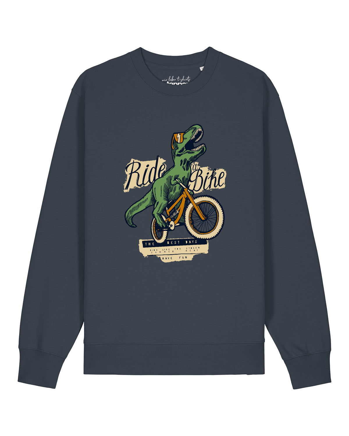 T-Rex Fahrrad | Sweatshirt Unisex-front;C715