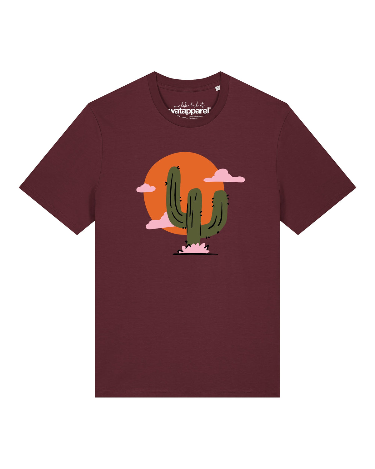 Kaktus im Sonnenuntergang | T-Shirt Unisex-front;C244