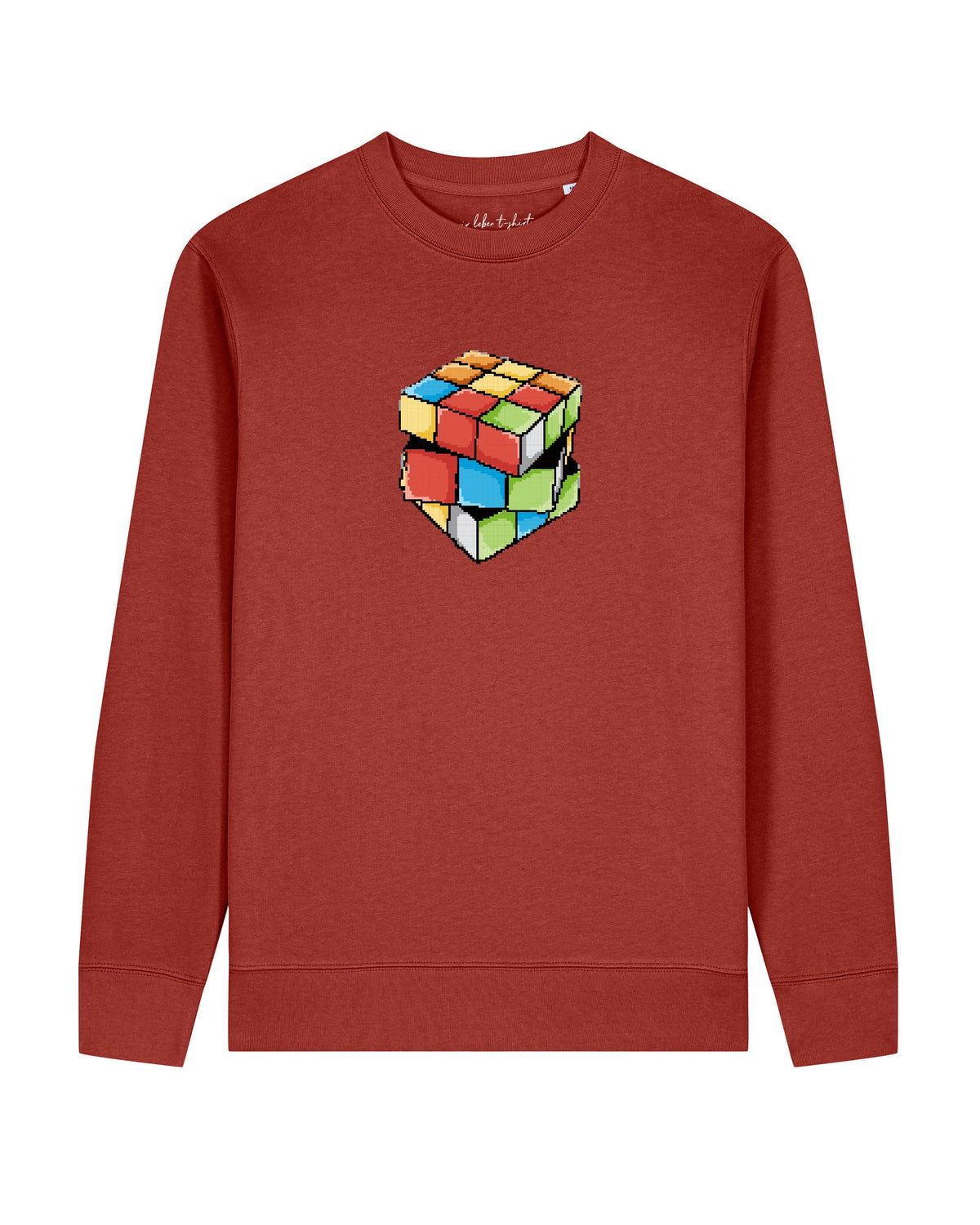 Pixel Zauberwürfel | Sweatshirt Unisex-front;C150