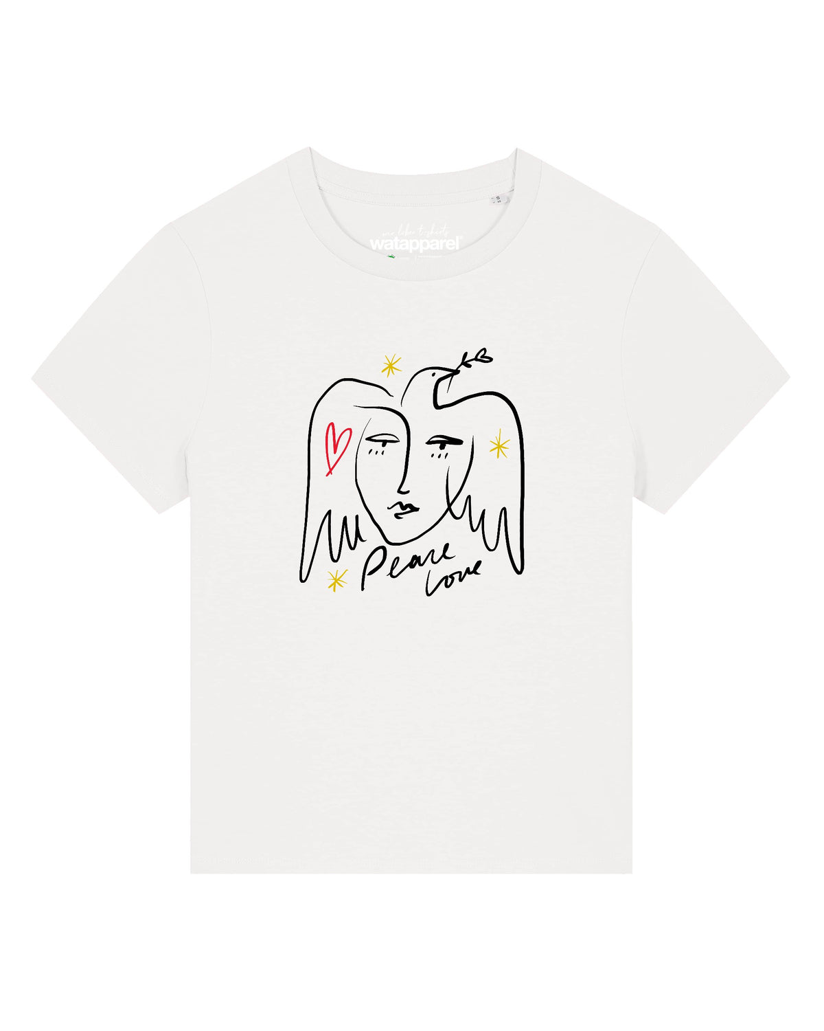 Peace Love | T-Shirt Frauen-front;C018