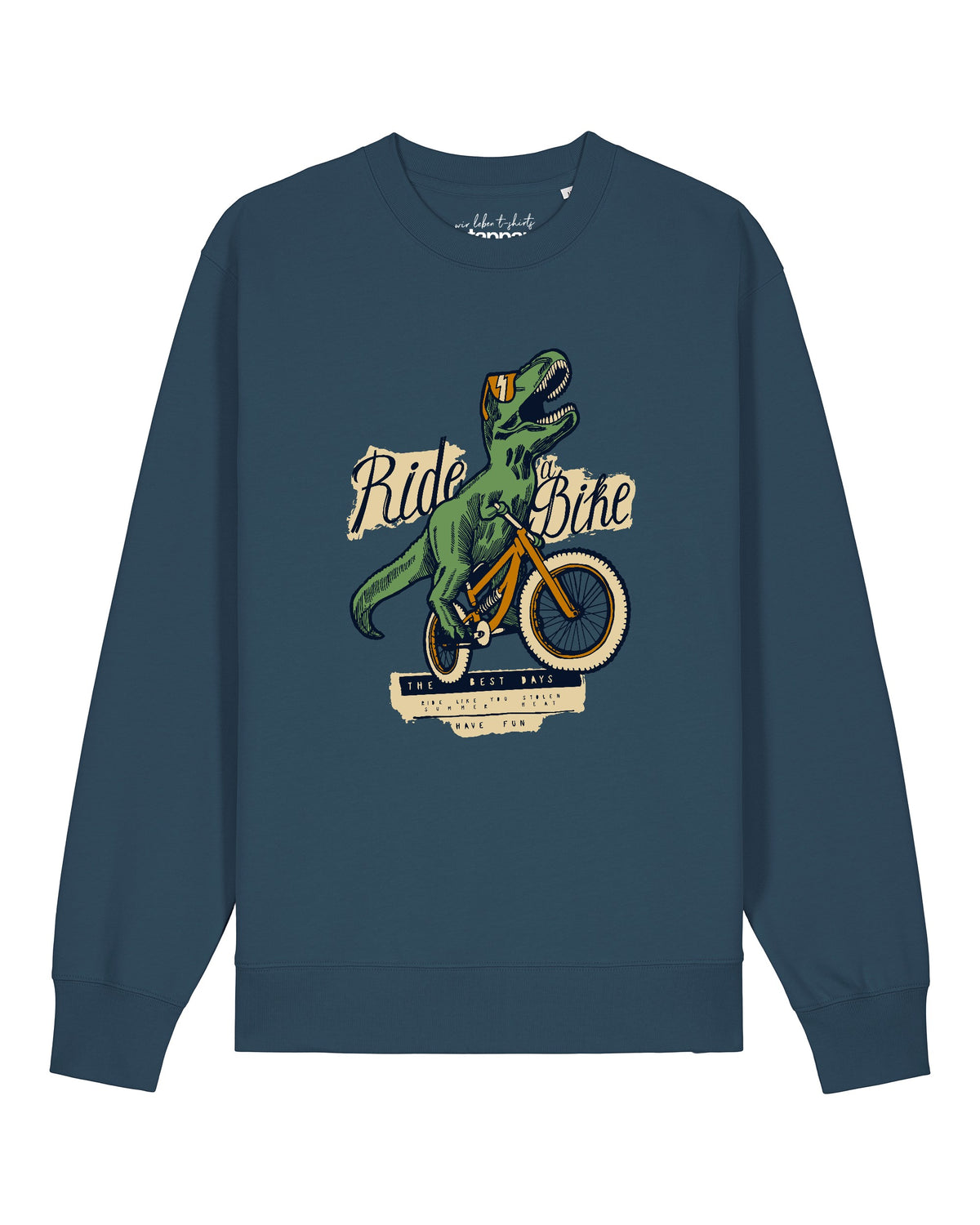 T-Rex Fahrrad | Sweatshirt Unisex-front;C702