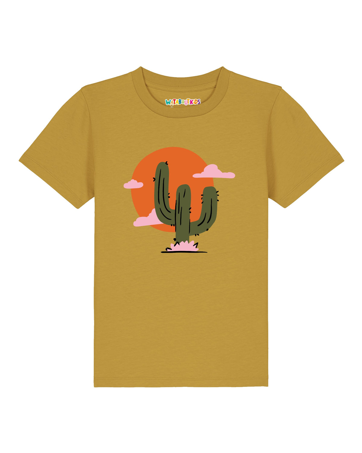 Kaktus im Sonnenuntergang | T-Shirt Kinder-front;C048