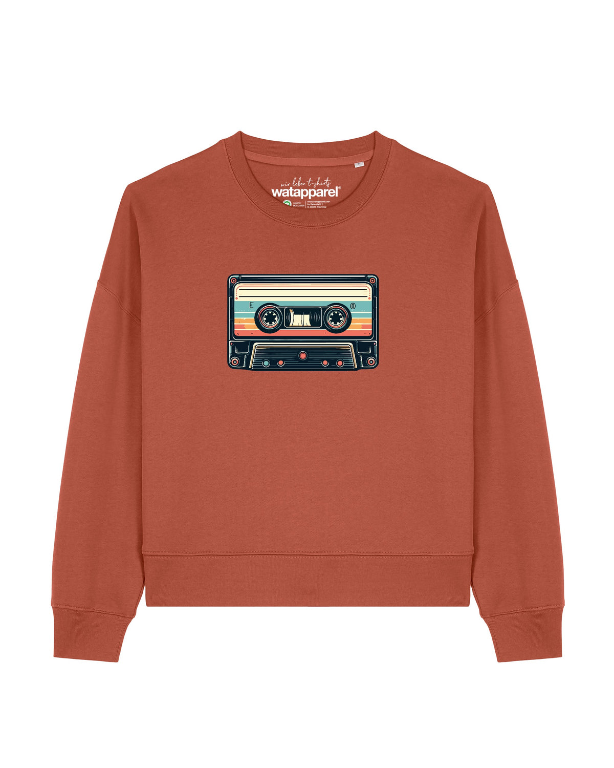 Retro Kassette | Sweatshirt Frauen-front;C730