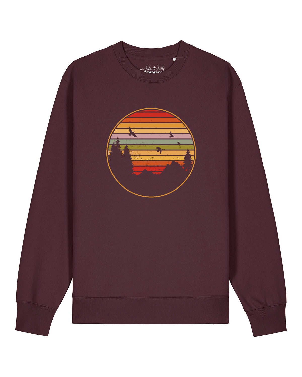 Sunset Berge & Tannen | Sweatshirt Unisex-front;C116