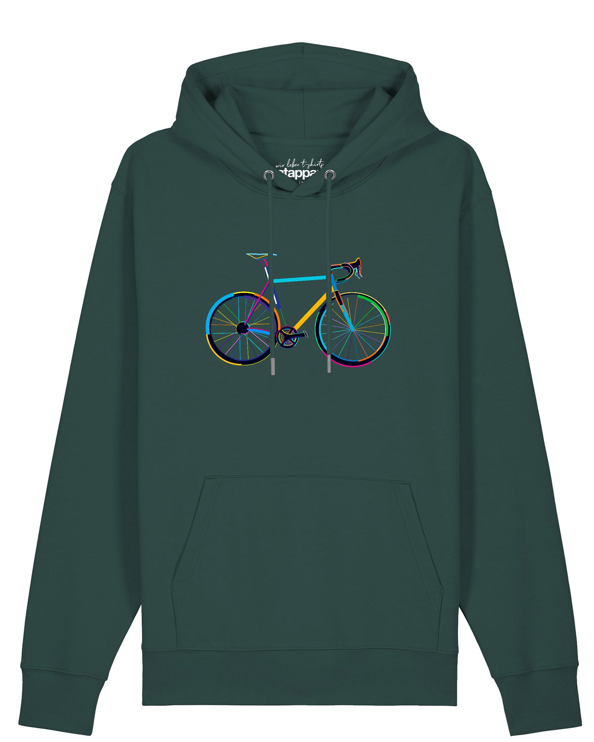 Fahrrad by night | Hoodie Unisex-front;C036