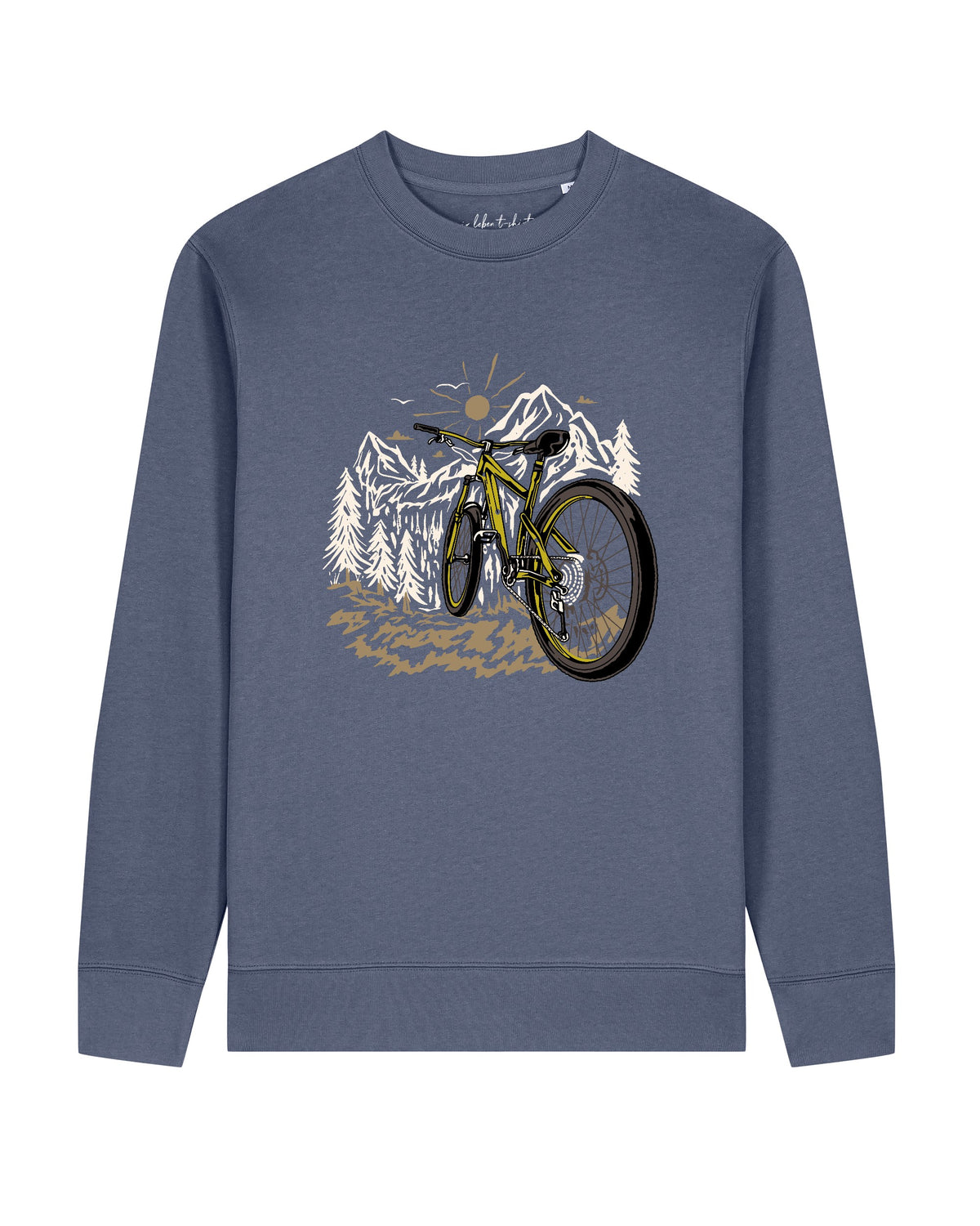 Mountainbike und Berge | Sweatshirt Unisex-front;C156