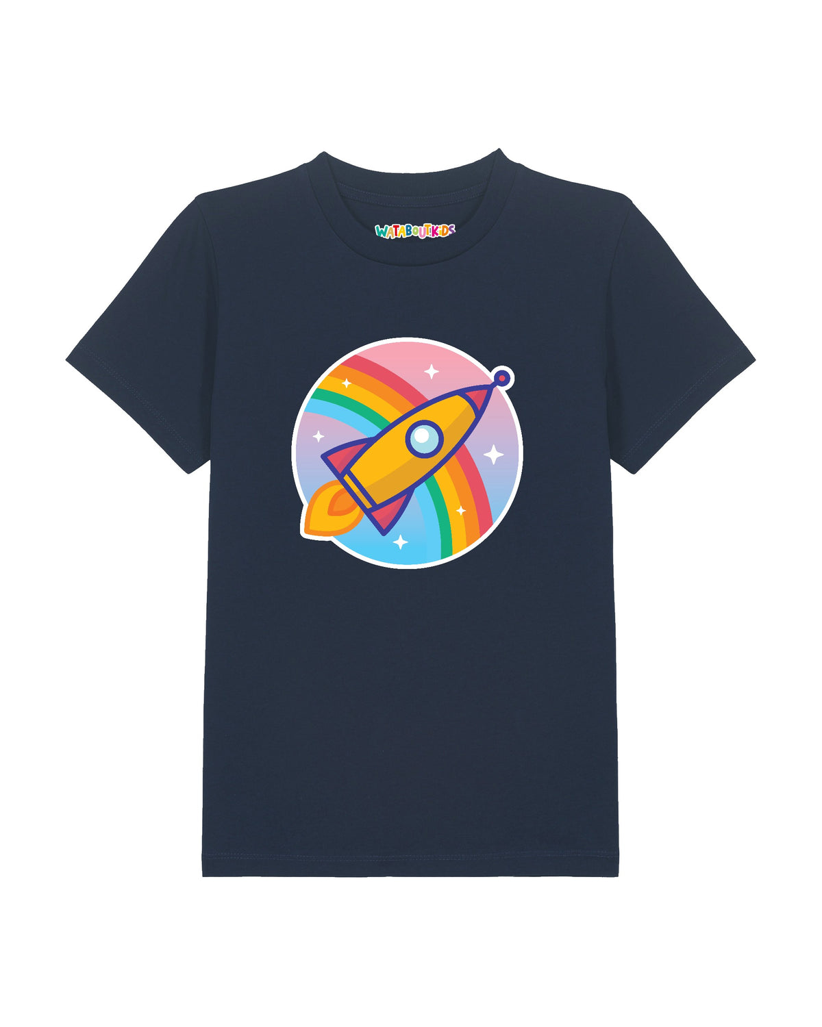 Cartoon Rakete | T-Shirt Kinder-front;C727