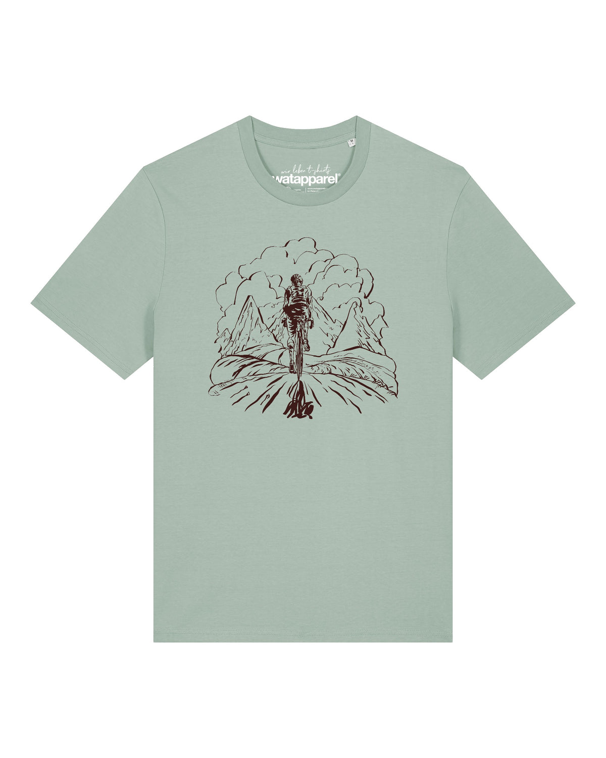 Berge und Mountainbike | T-Shirt Unisex-front;C089