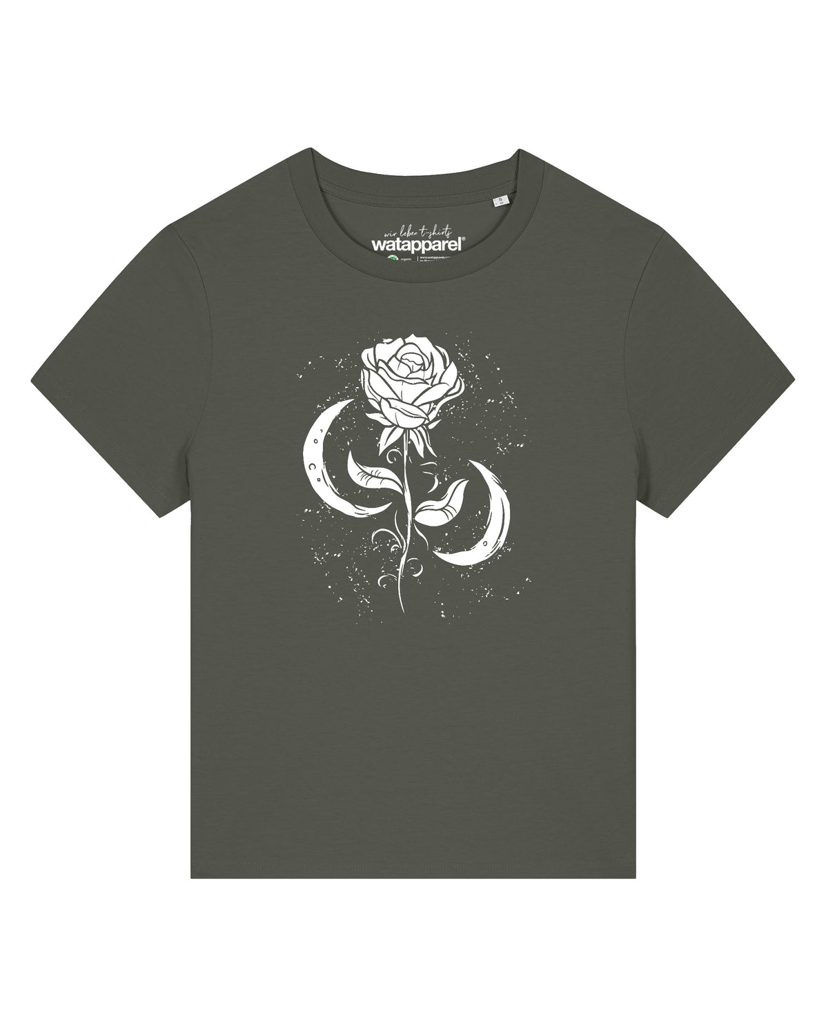 Rose und Mond | T-Shirt Frauen-front;C223