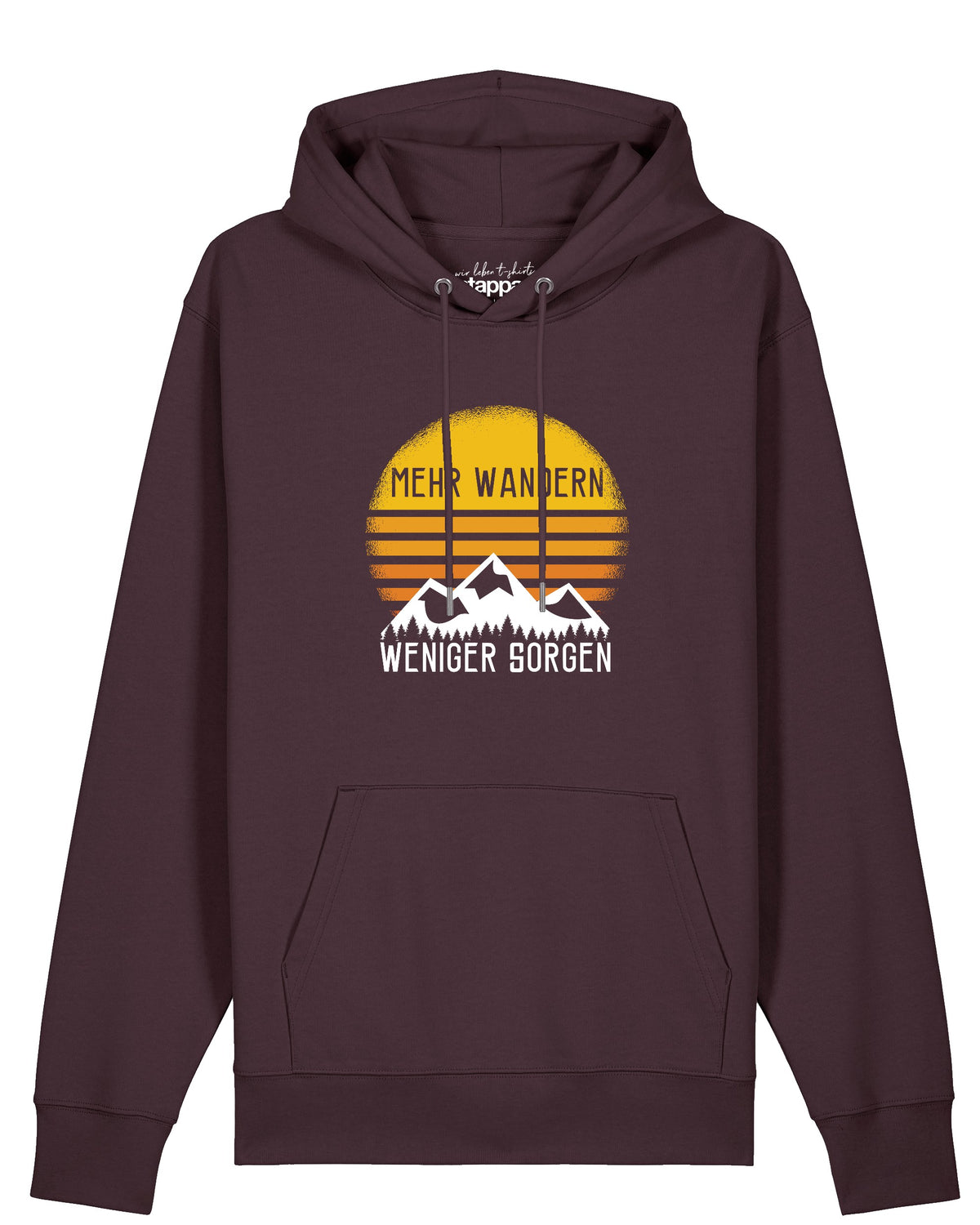 Mehr Wandern | Hoodie Unisex-front;C116