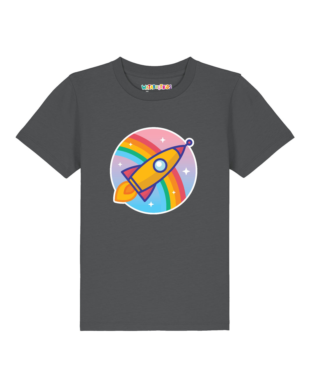 Cartoon Rakete | T-Shirt Kinder-front;C253