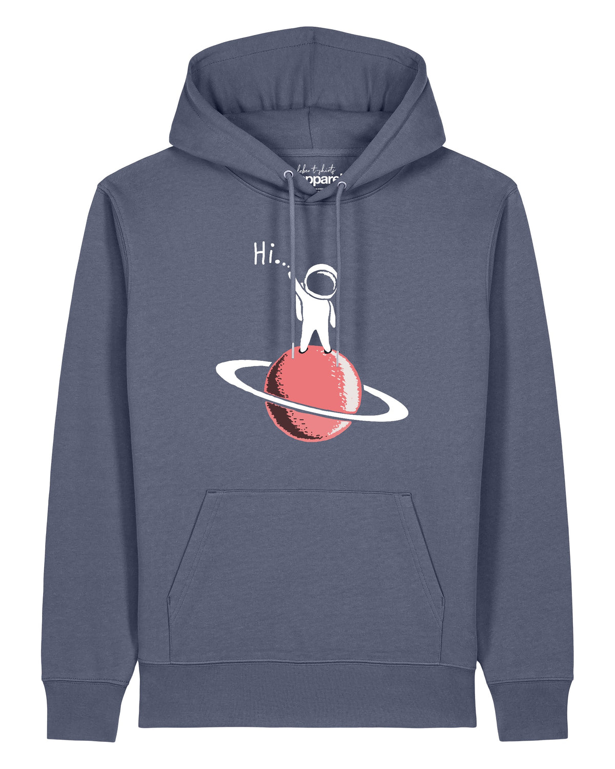 Astronaut says Hi | Hoodie Unisex-front;C156