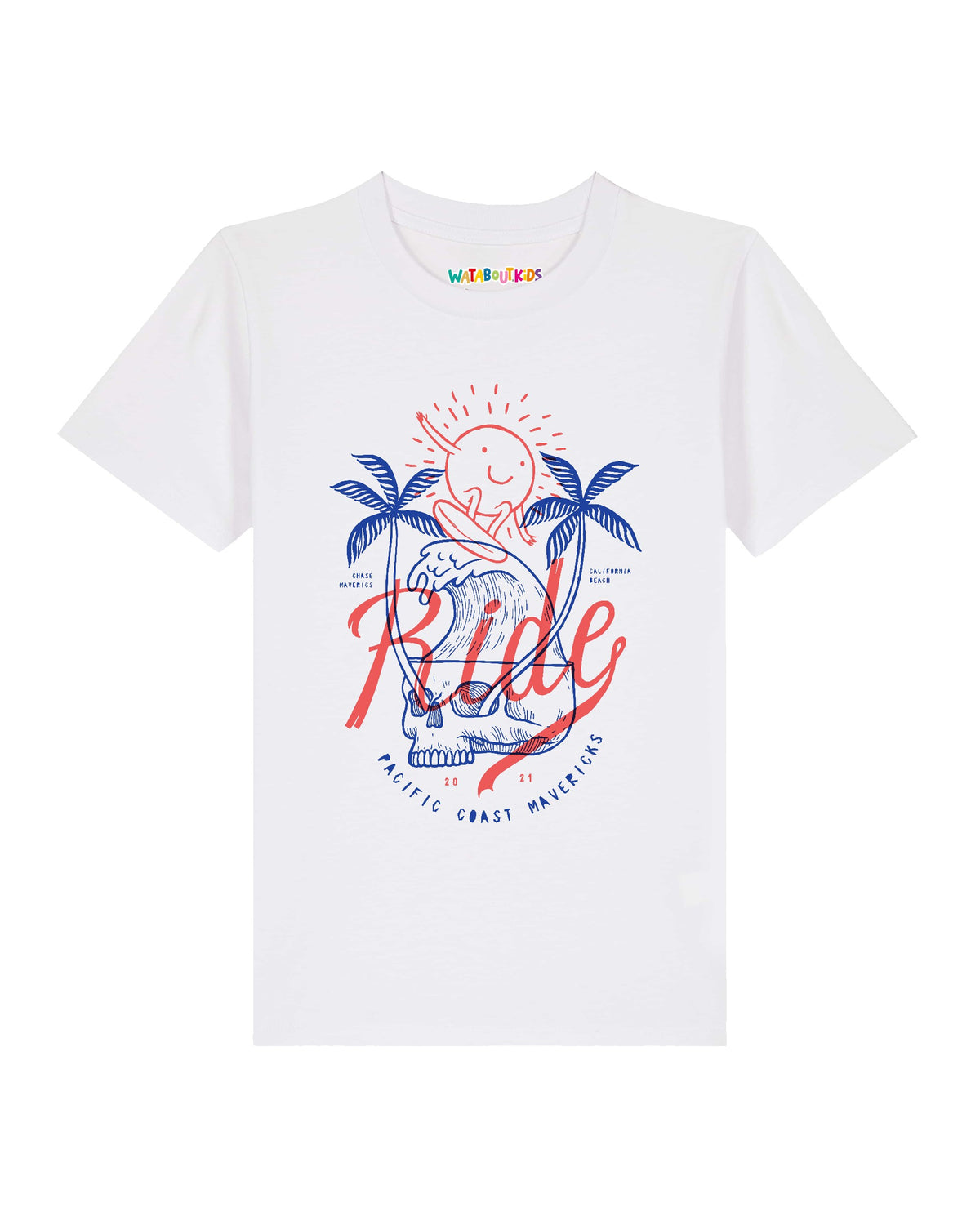 Ride the waves | T-Shirt Kinder-front;C001