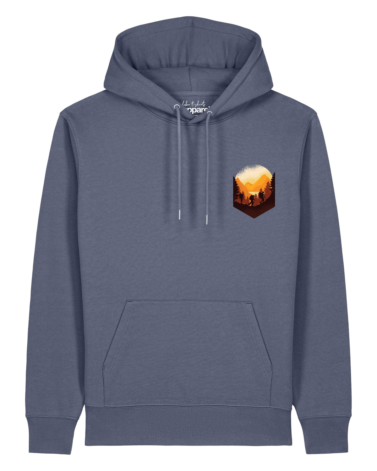 Hiking in the mountains | Hoodie Unisex-front;C156