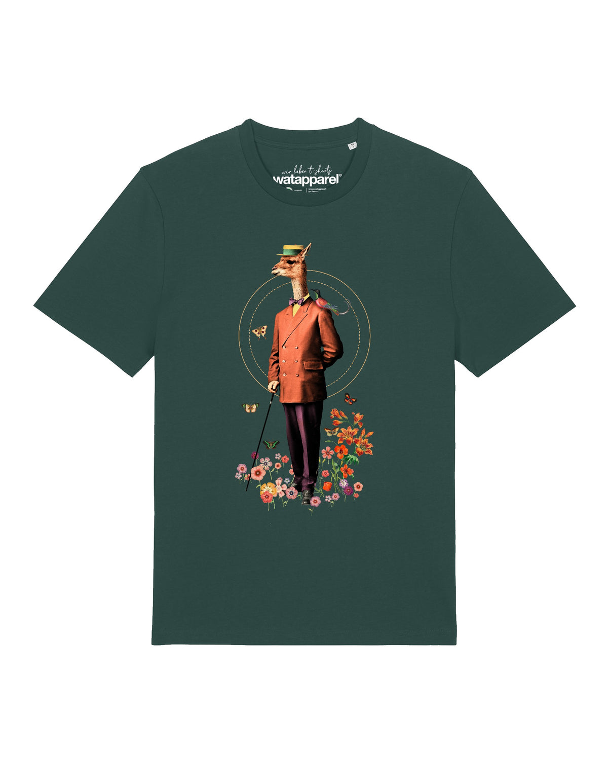 Fancy Llama | T-Shirt Unisex-front;C036