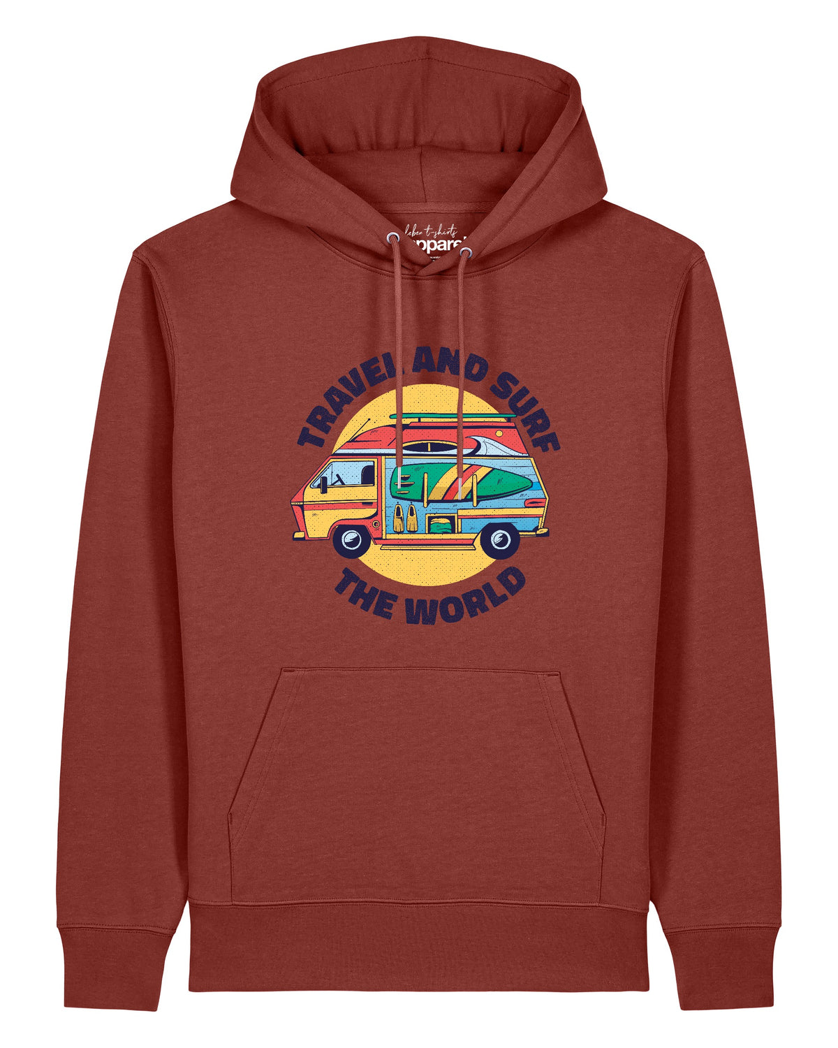 Travel and surf | Hoodie Unisex-front;C150