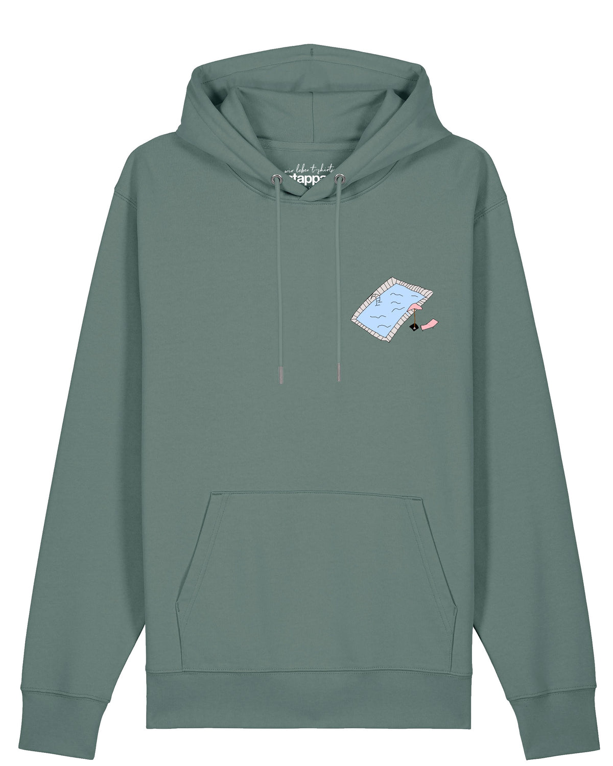 Swimmingpool chilling | Hoodie Unisex-front;C144