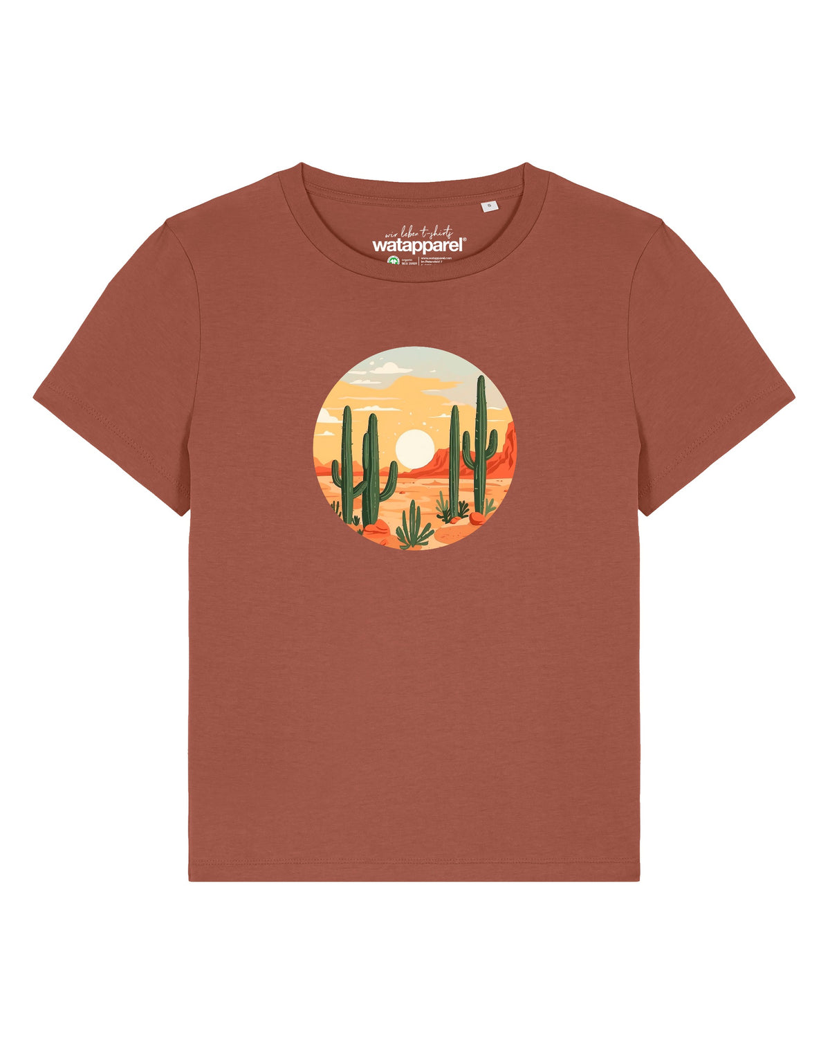 Sonnenuntergang in der Wüste | T-Shirt Frauen-front;C730