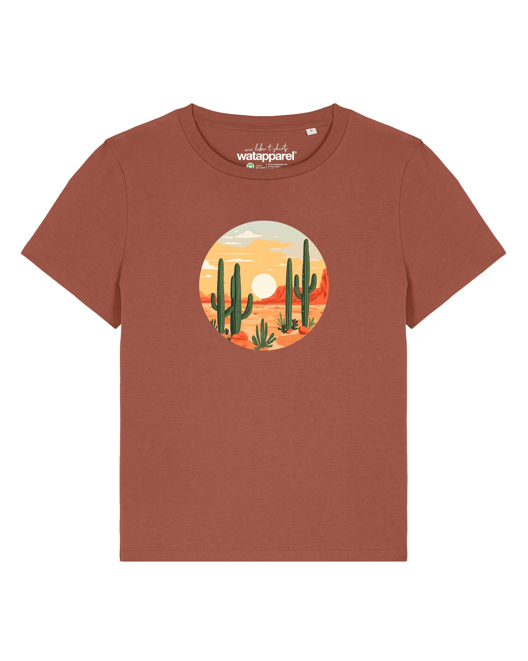 Sonnenuntergang in der Wüste | T-Shirt Frauen-front;C730