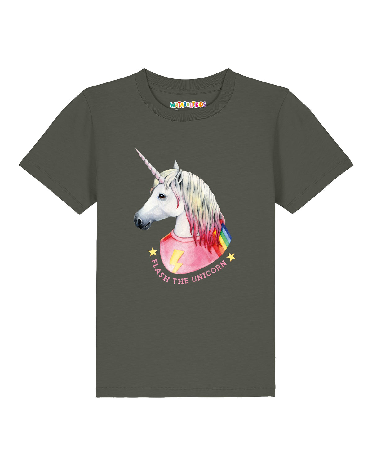 Flash, the unicorn | T-Shirt Kinder-front;C223