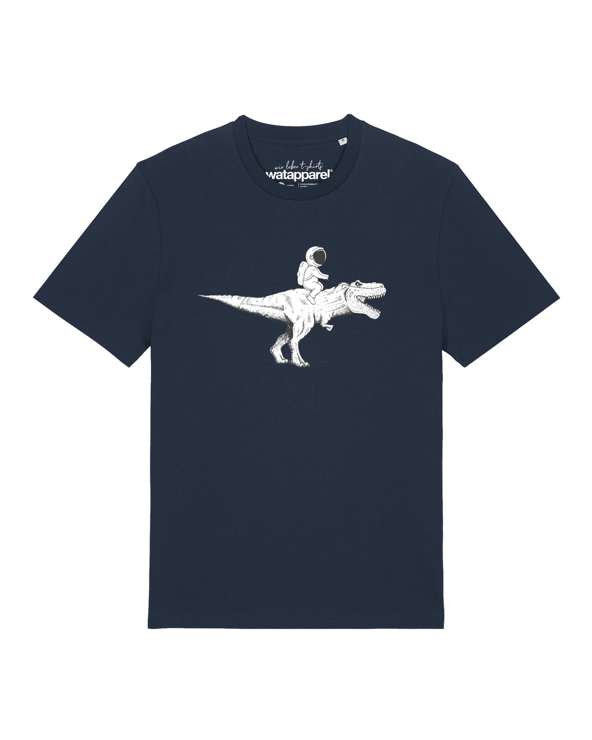 Astronaut on T-Rex | T-Shirt Unisex-front;C727