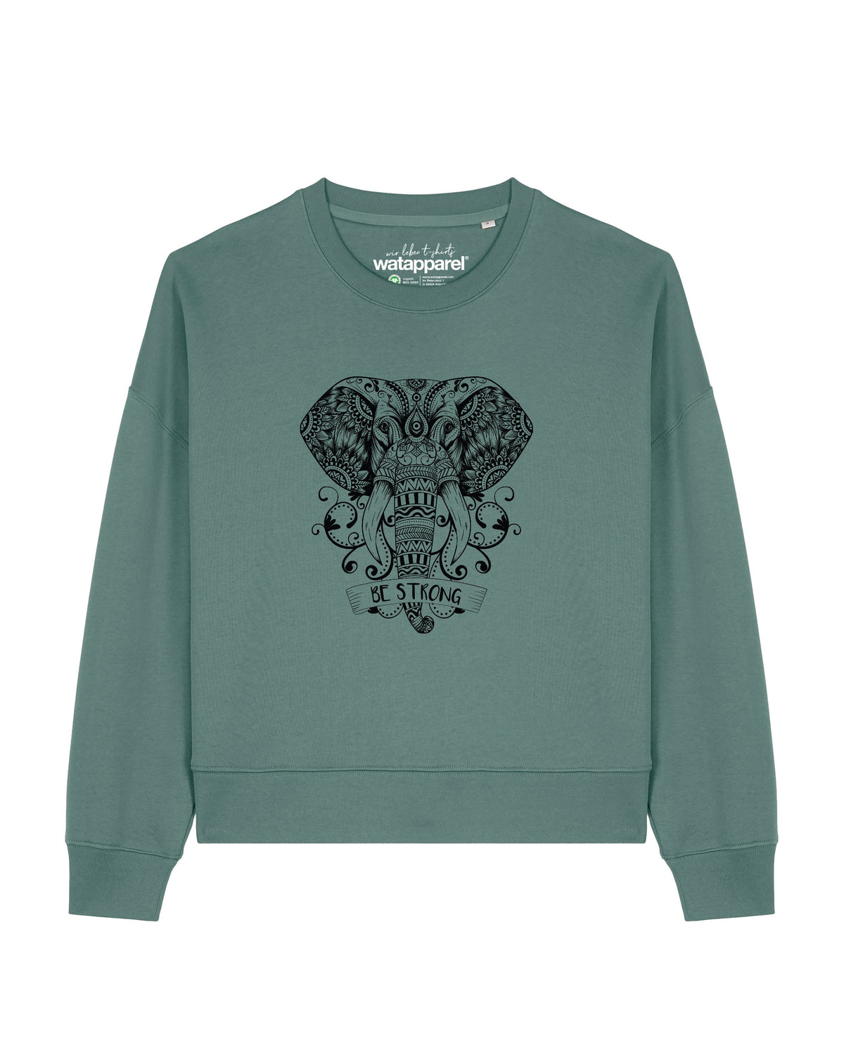Mandala Elephant | Sweatshirt Frauen-front;C144