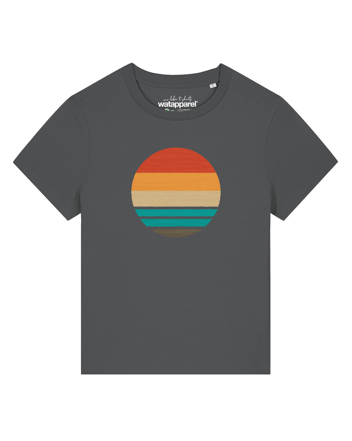 Retro Sunset Ocean | T-Shirt Frauen-front;C253