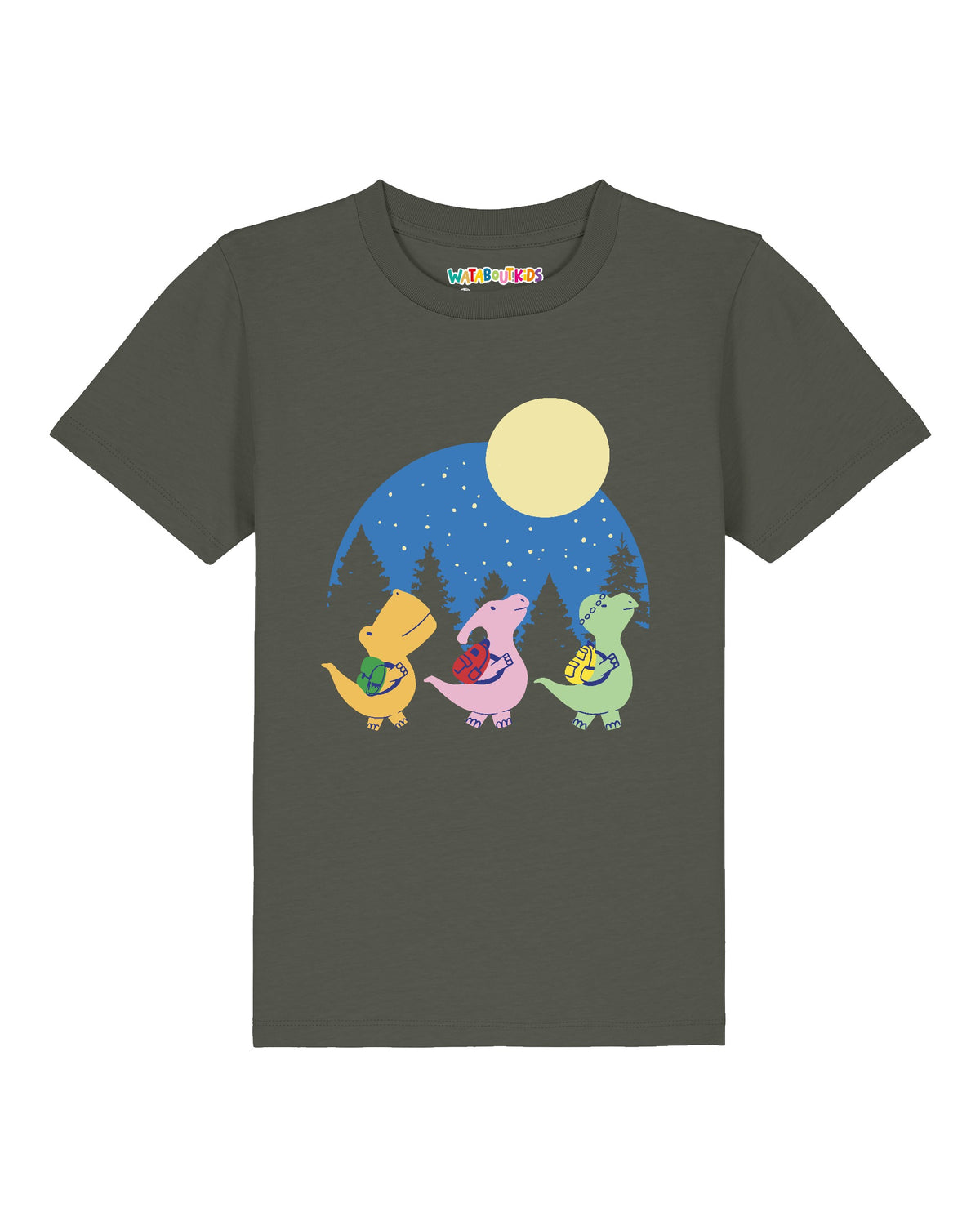 Dino Spaziergang | T-Shirt Kinder-front;C223
