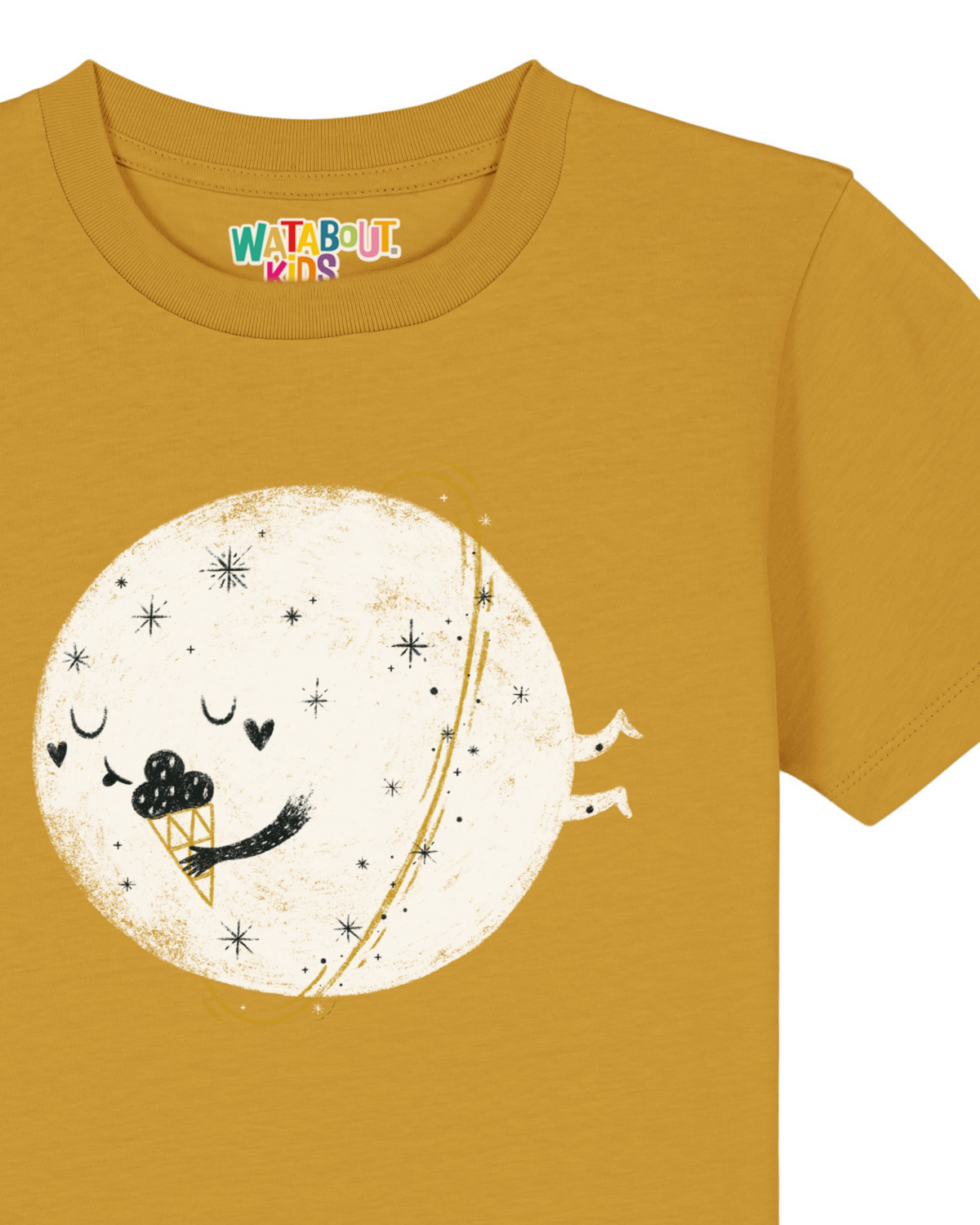 Planet mit Eis | T-Shirt Kinder-detail_front;C048