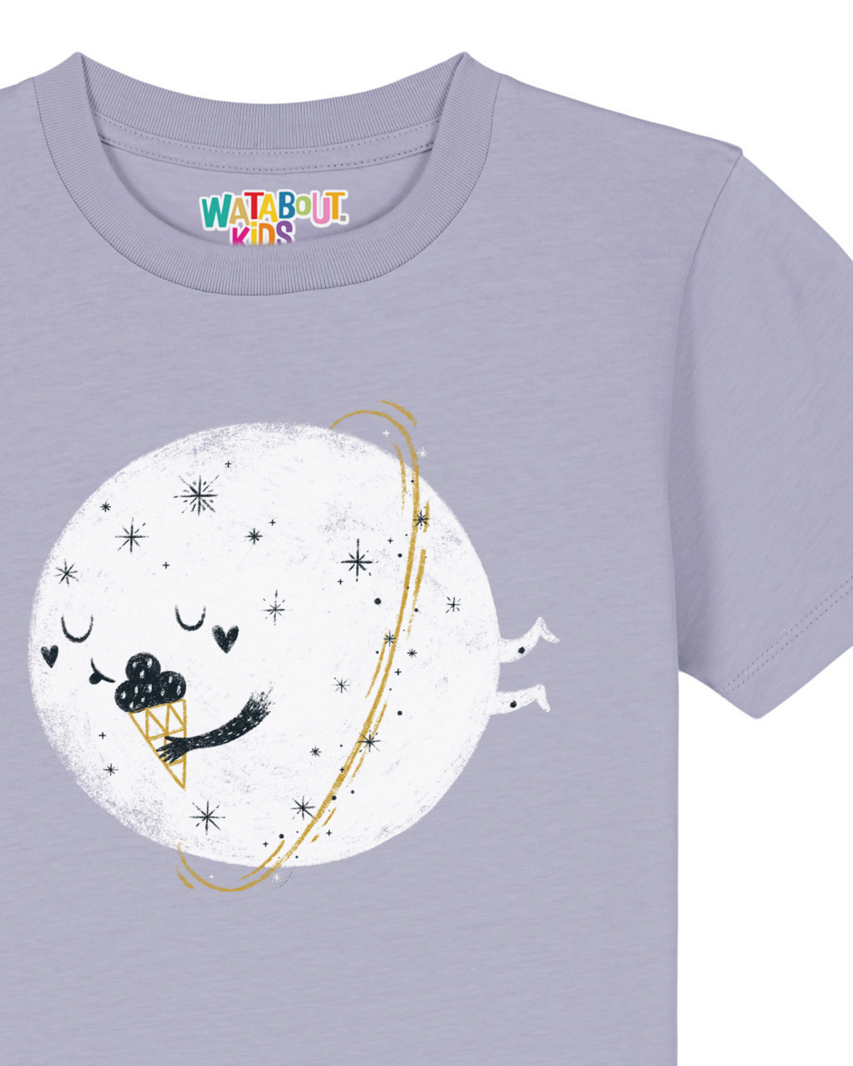 Planet mit Eis | T-Shirt Kinder-detail_front;C063