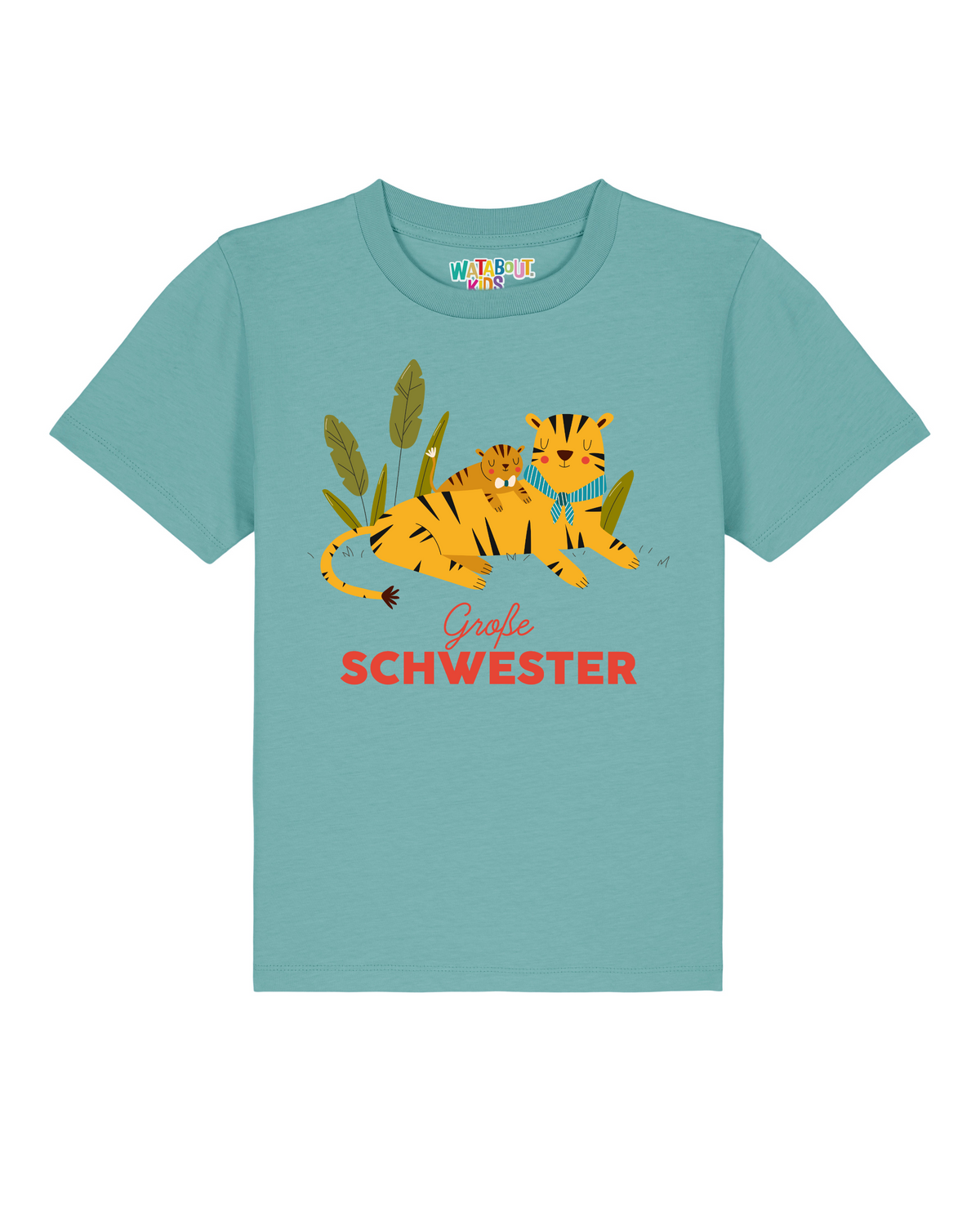Tiger Große Schwester | T-Shirt Kinder-front;C060