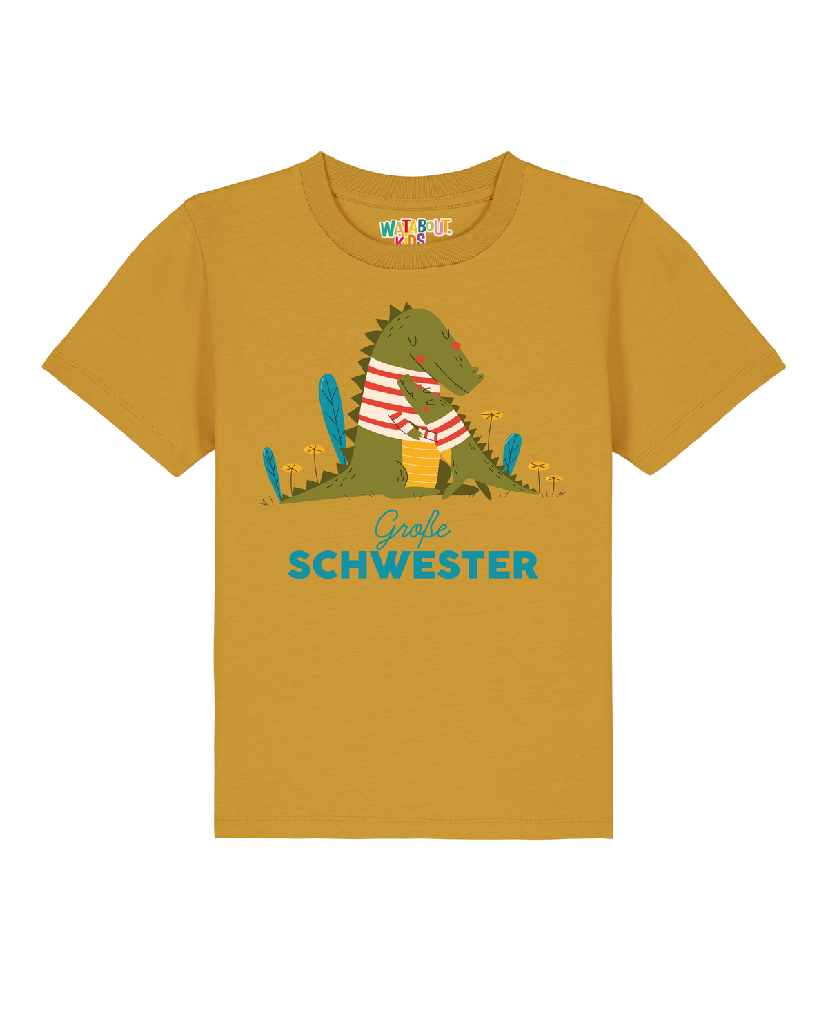 Krokodil Große Schwester | T-Shirt Kinder-front;C048