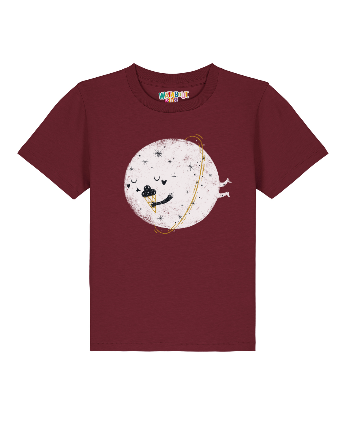 Planet mit Eis | T-Shirt Kinder-front;C244