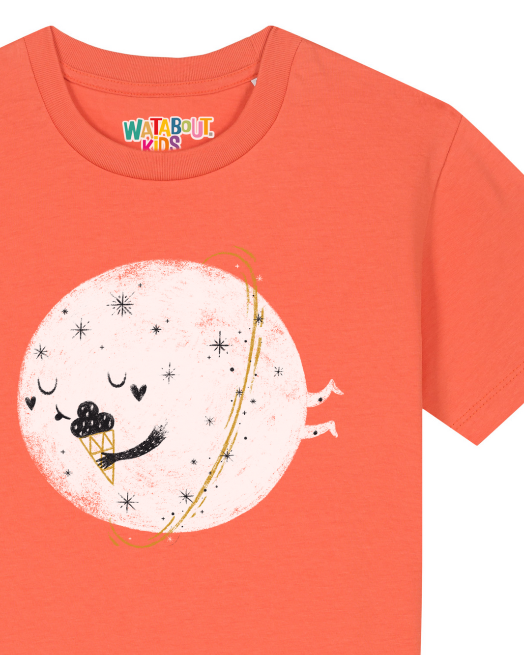 Planet mit Eis | T-Shirt Kinder-detail_front;C143