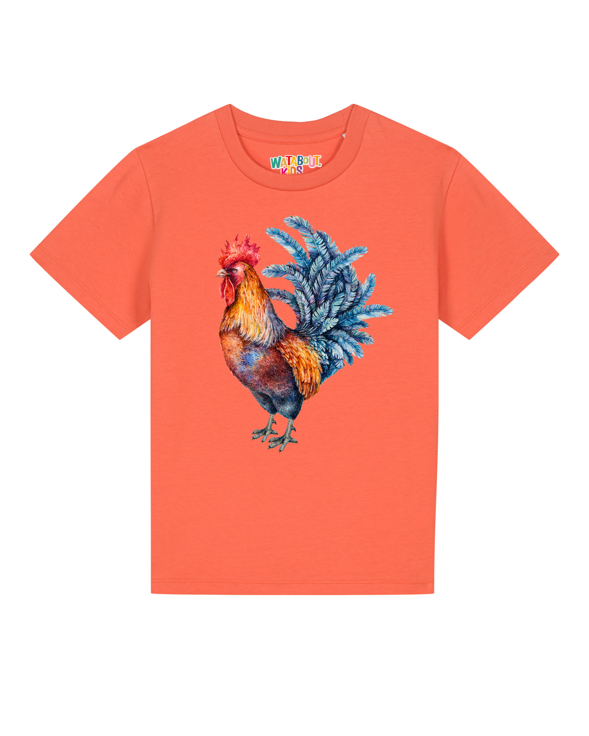 Grimmiger Gockel | T-Shirt Kinder-front;C143