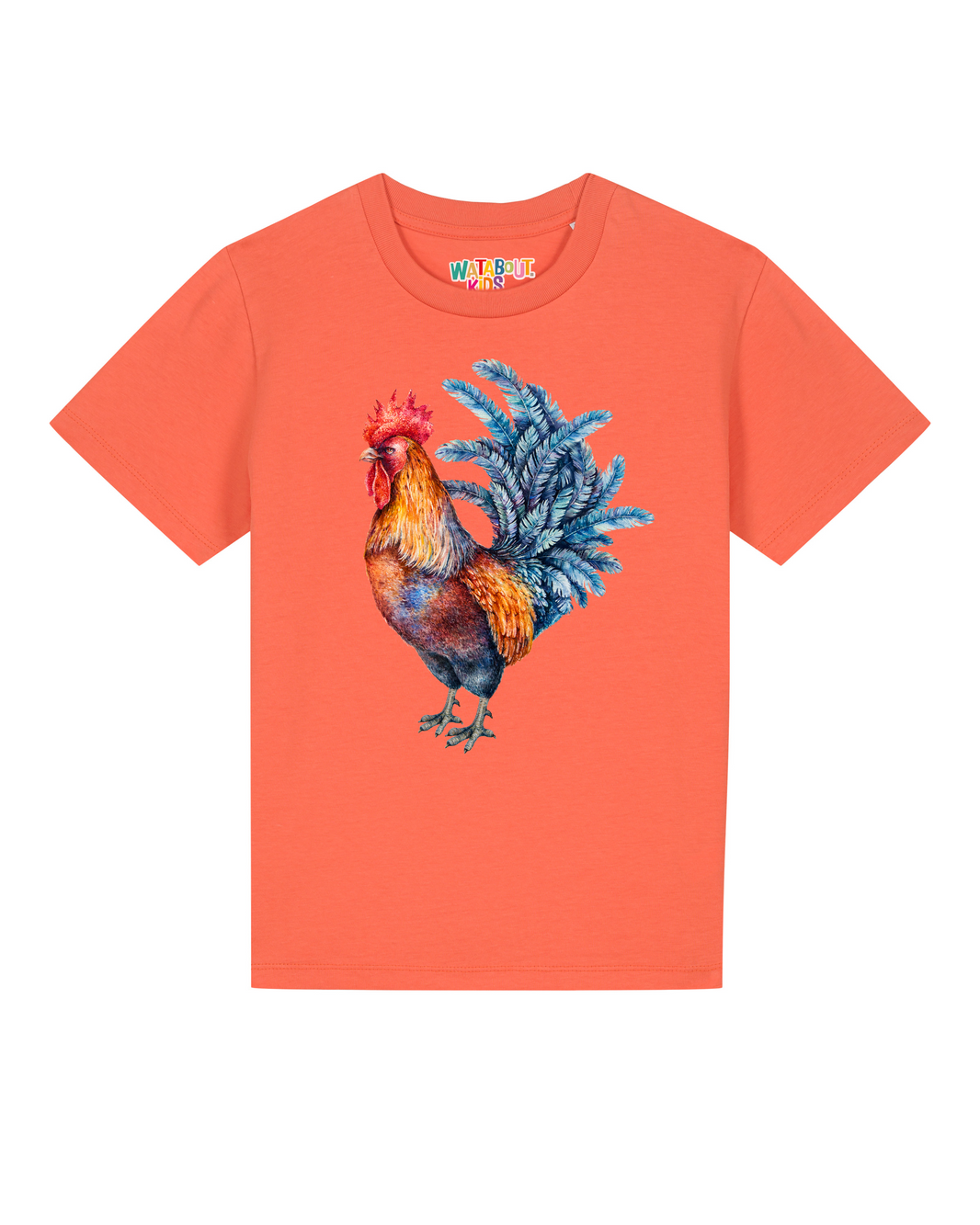 Grimmiger Gockel | T-Shirt Kinder-front;C143