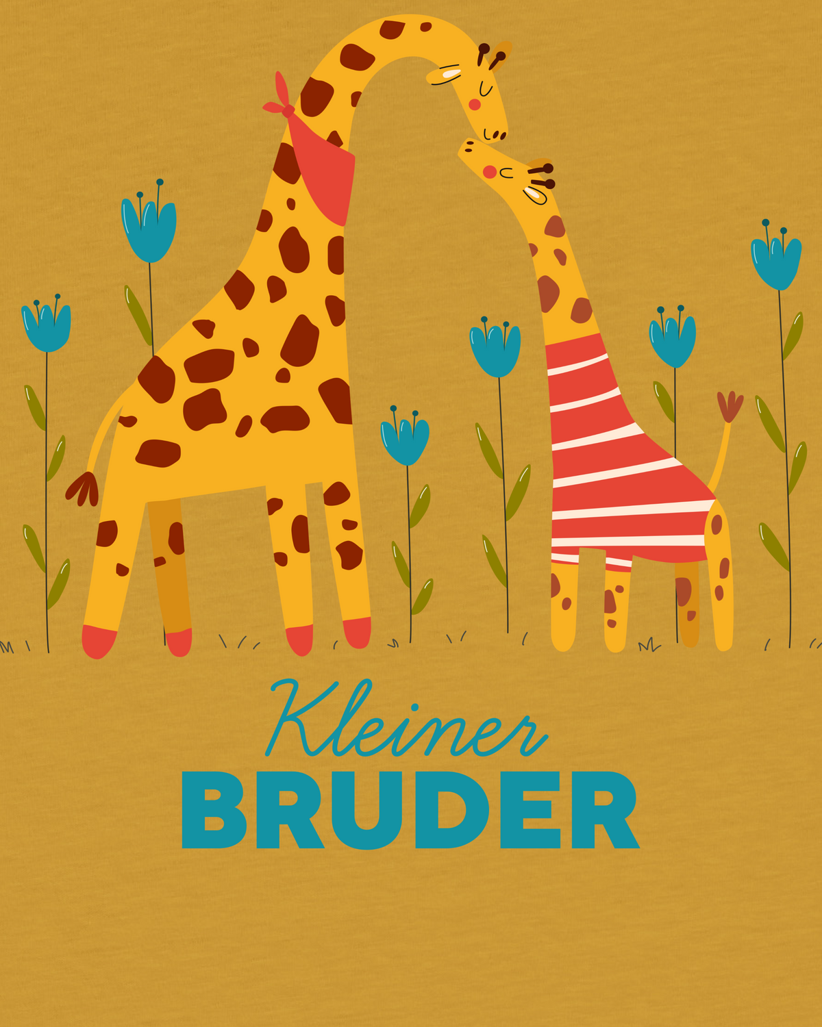 Giraffe Kleiner Bruder | T-Shirt Kinder-detail_front;C048