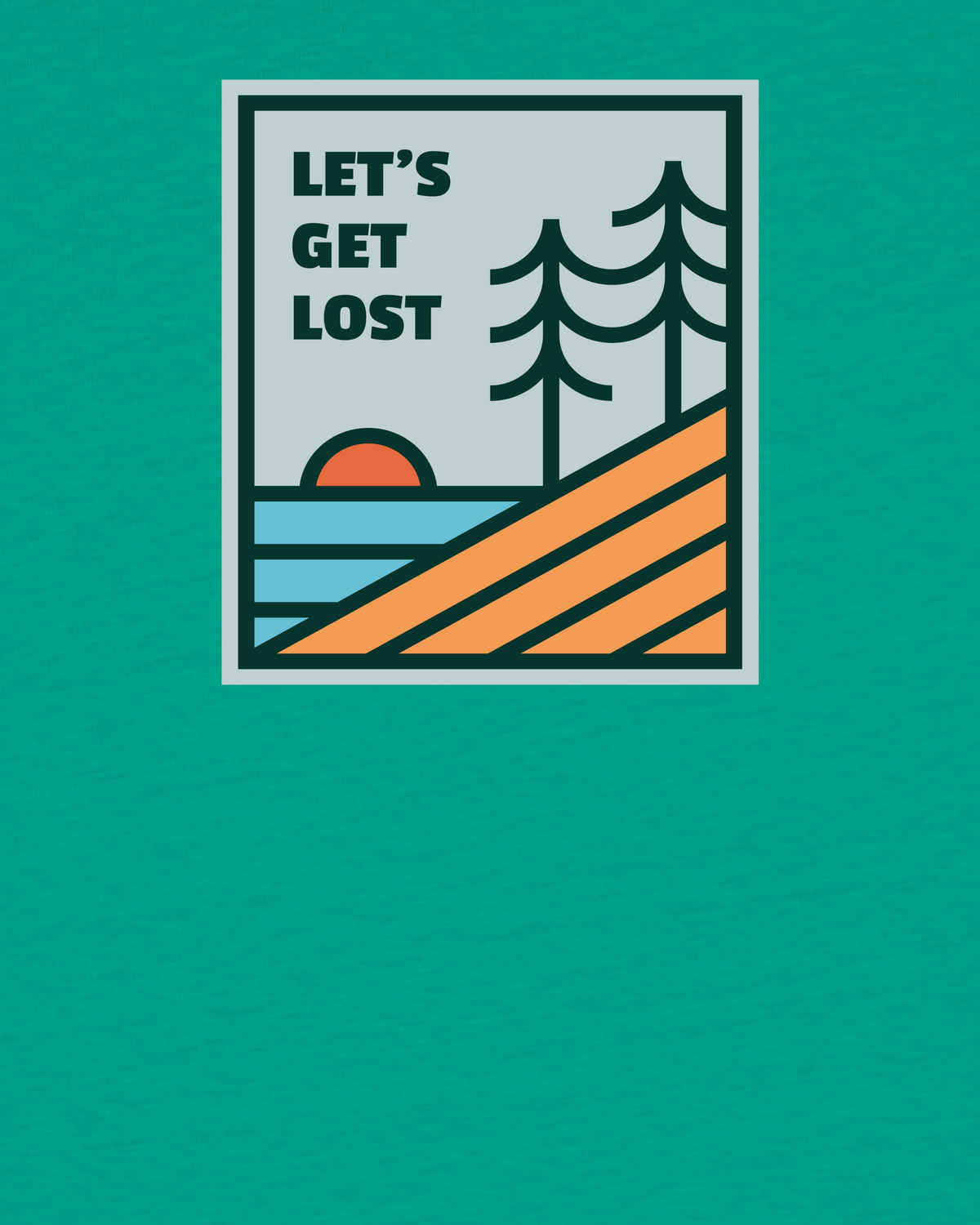 Let's Get Lost | T-Shirt Kinder-detail_front;C100