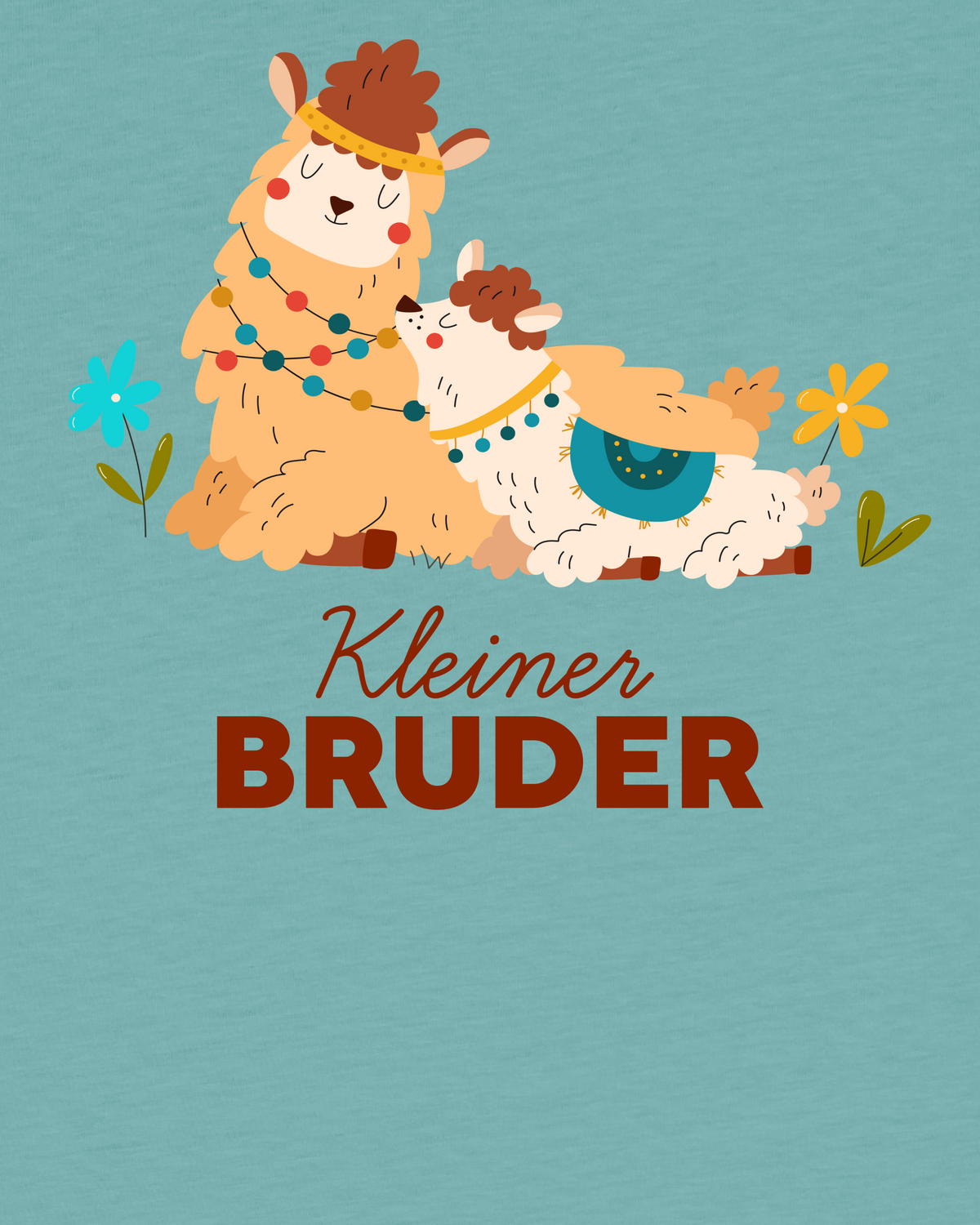 Lama Kleiner Bruder | T-Shirt Kinder-detail_front;C060