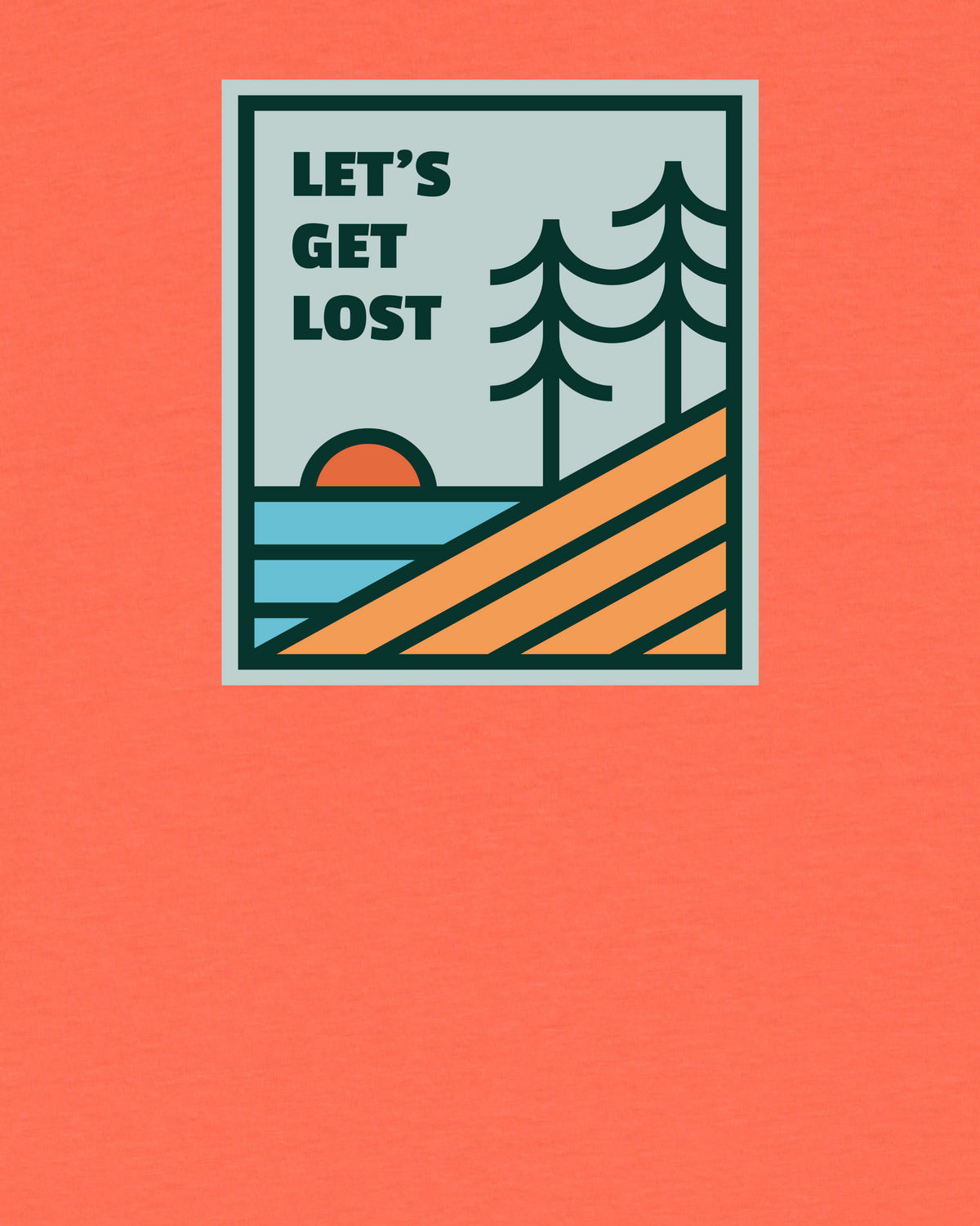 Let's Get Lost | T-Shirt Kinder-detail_front;C143