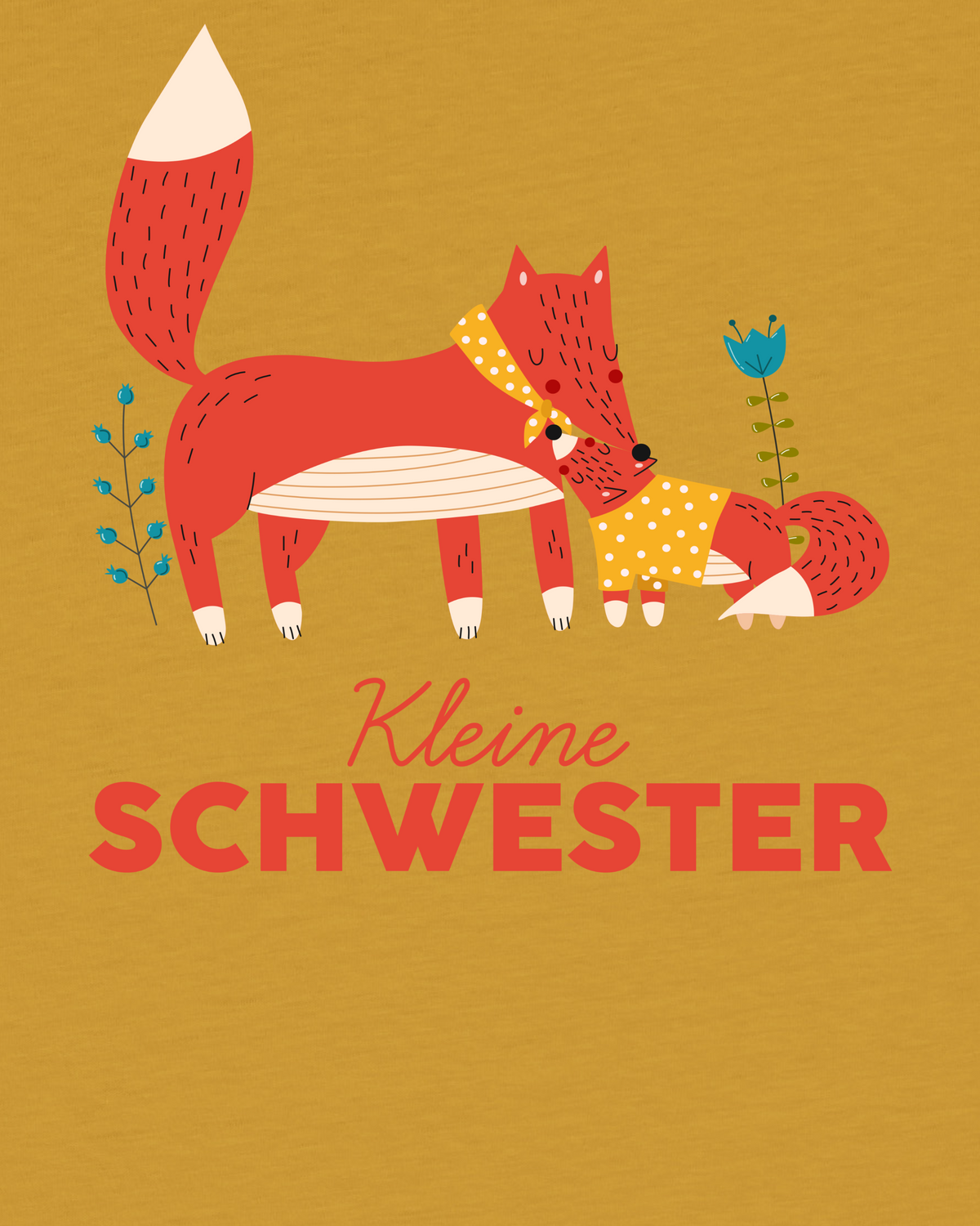 Fuchs Kleine Schwester | T-Shirt Kinder-detail_front;C048
