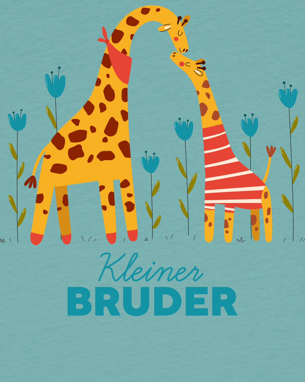 Giraffe Kleiner Bruder | T-Shirt Kinder-detail_front;C060