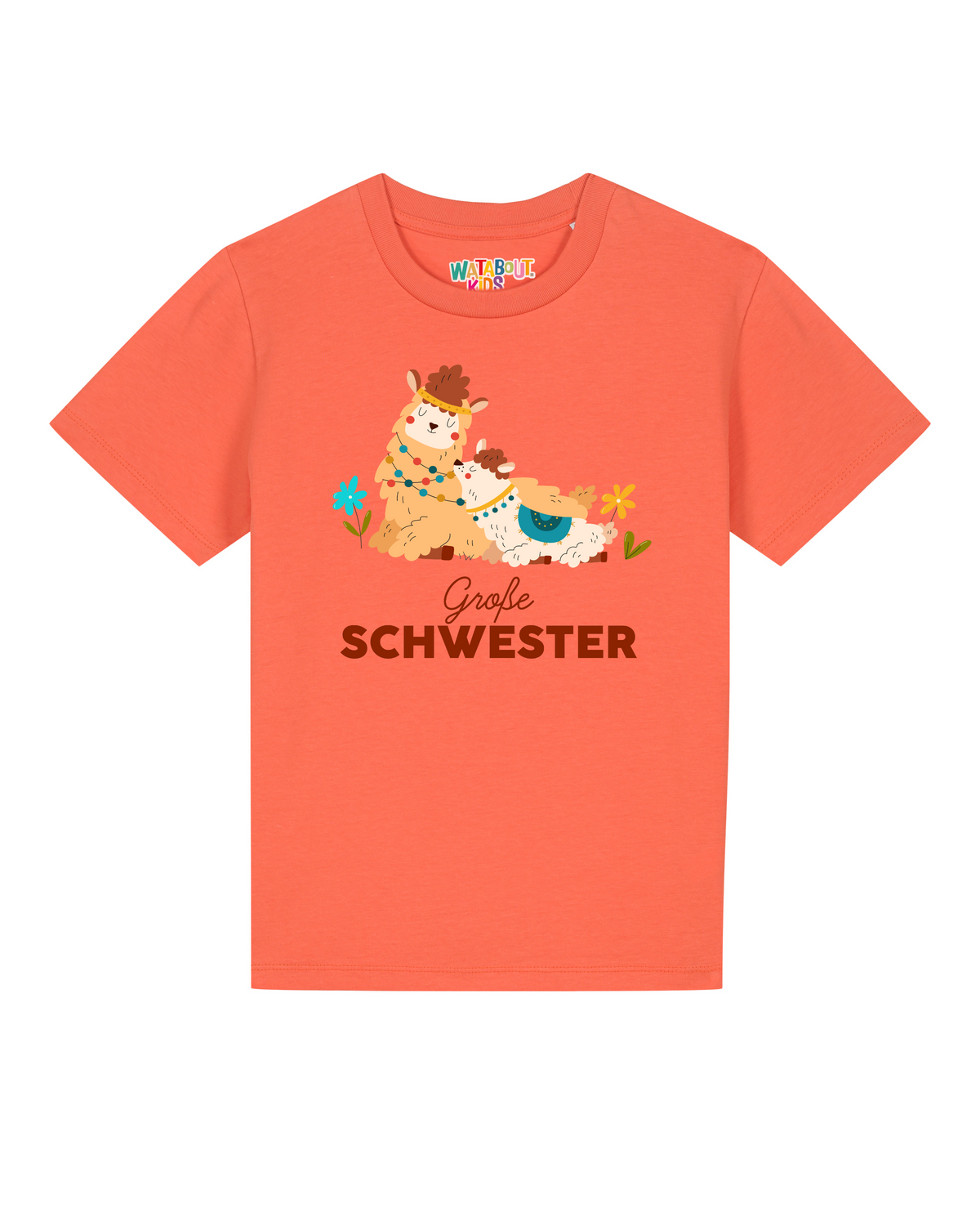 Lama Große Schwester | T-Shirt Kinder-front;C143