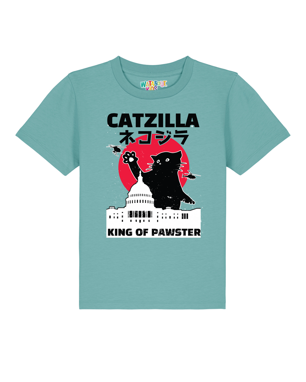 Catzilla | T-Shirt Kinder-front;C060