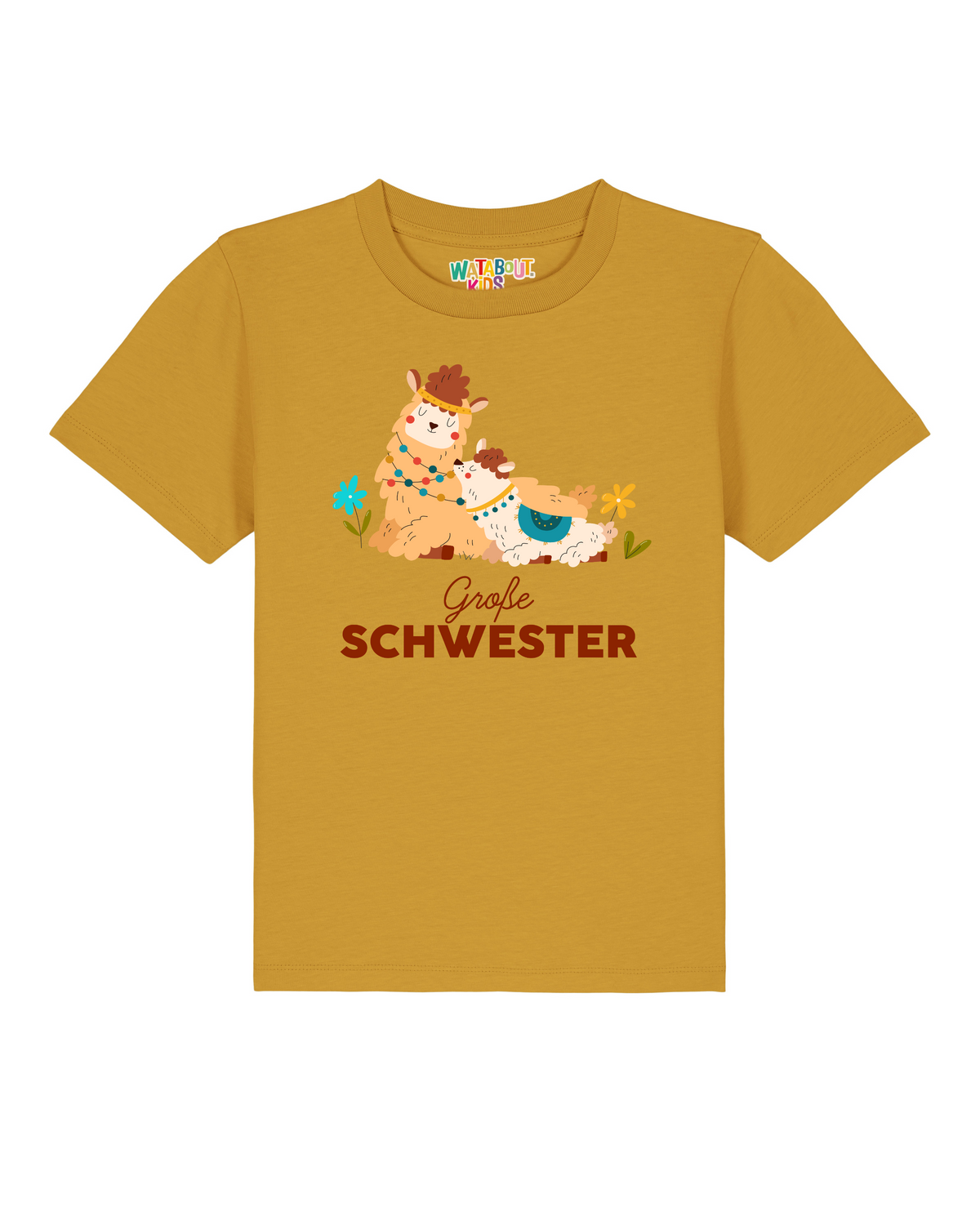 Lama Große Schwester | T-Shirt Kinder-front;C048